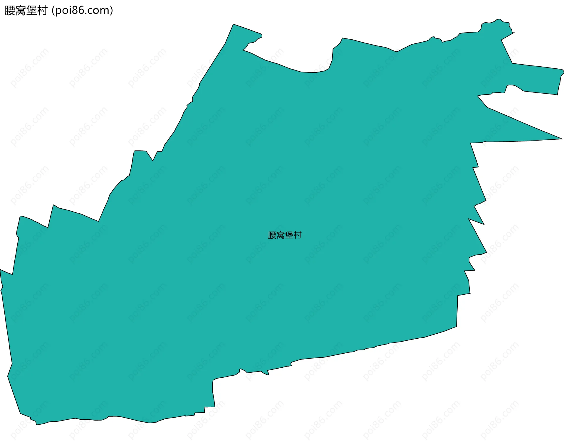 腰窝堡村边界地图