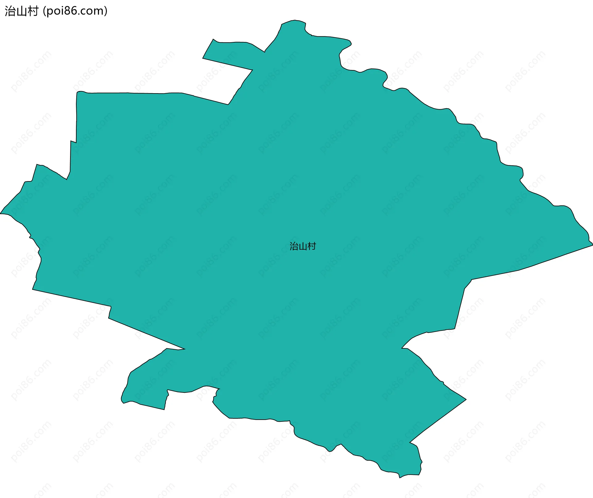 治山村边界地图