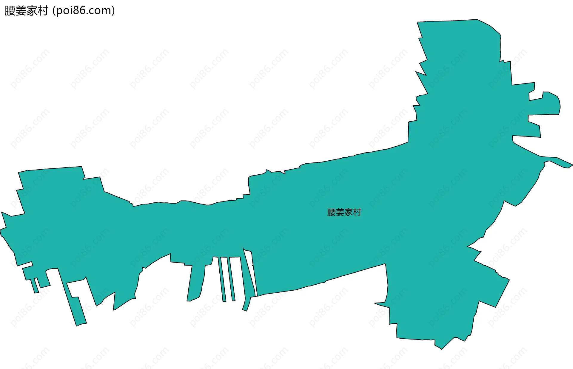 腰姜家村边界地图