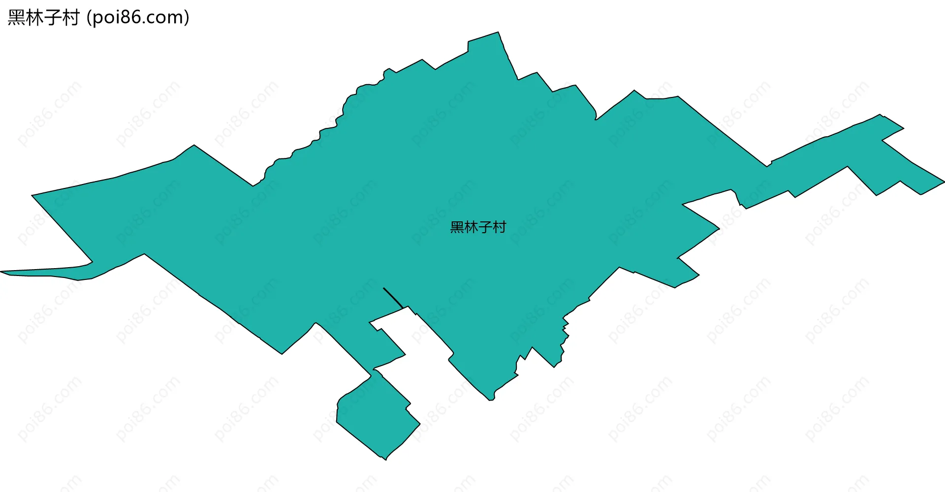 黑林子村边界地图