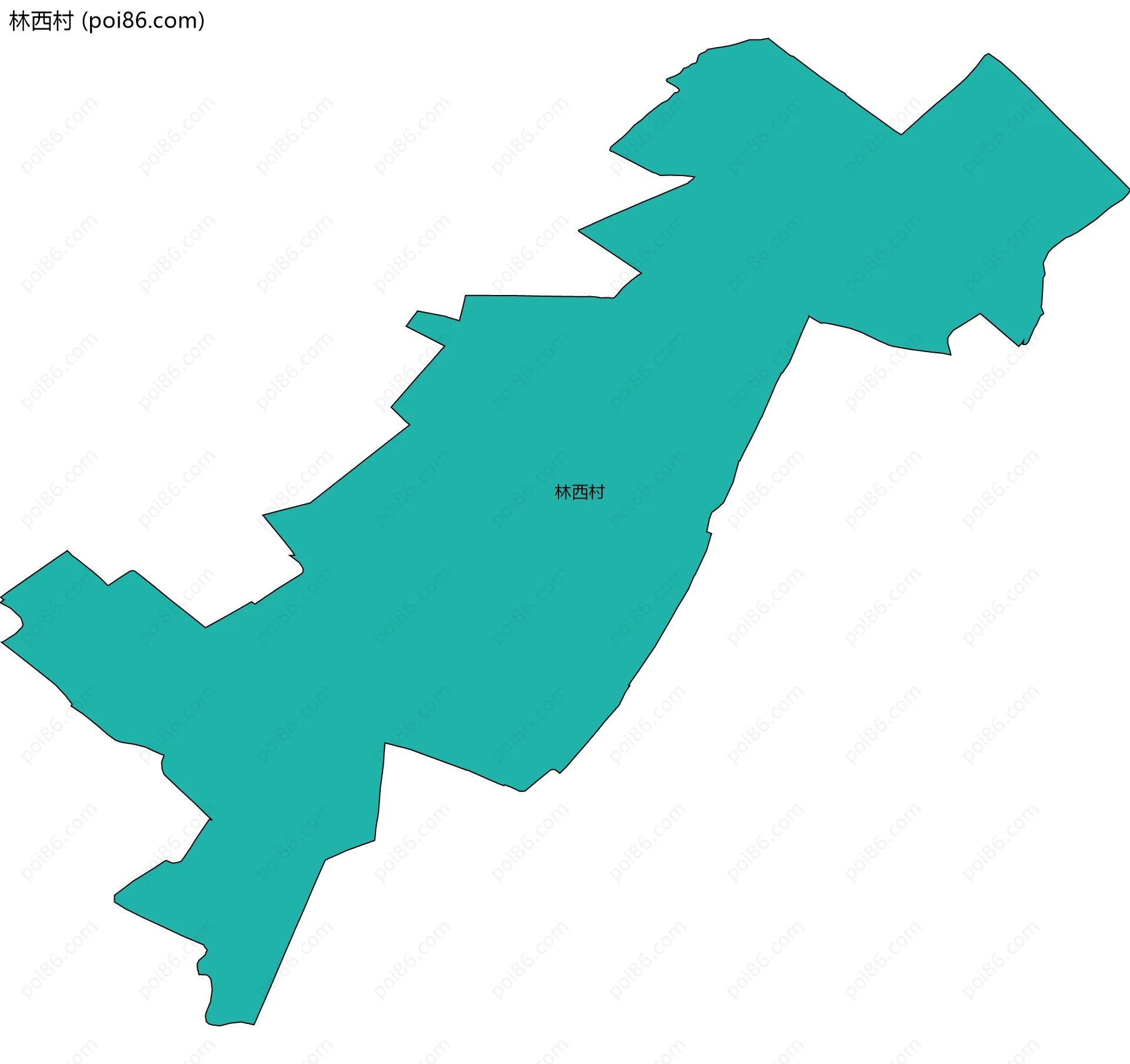 林西村边界地图