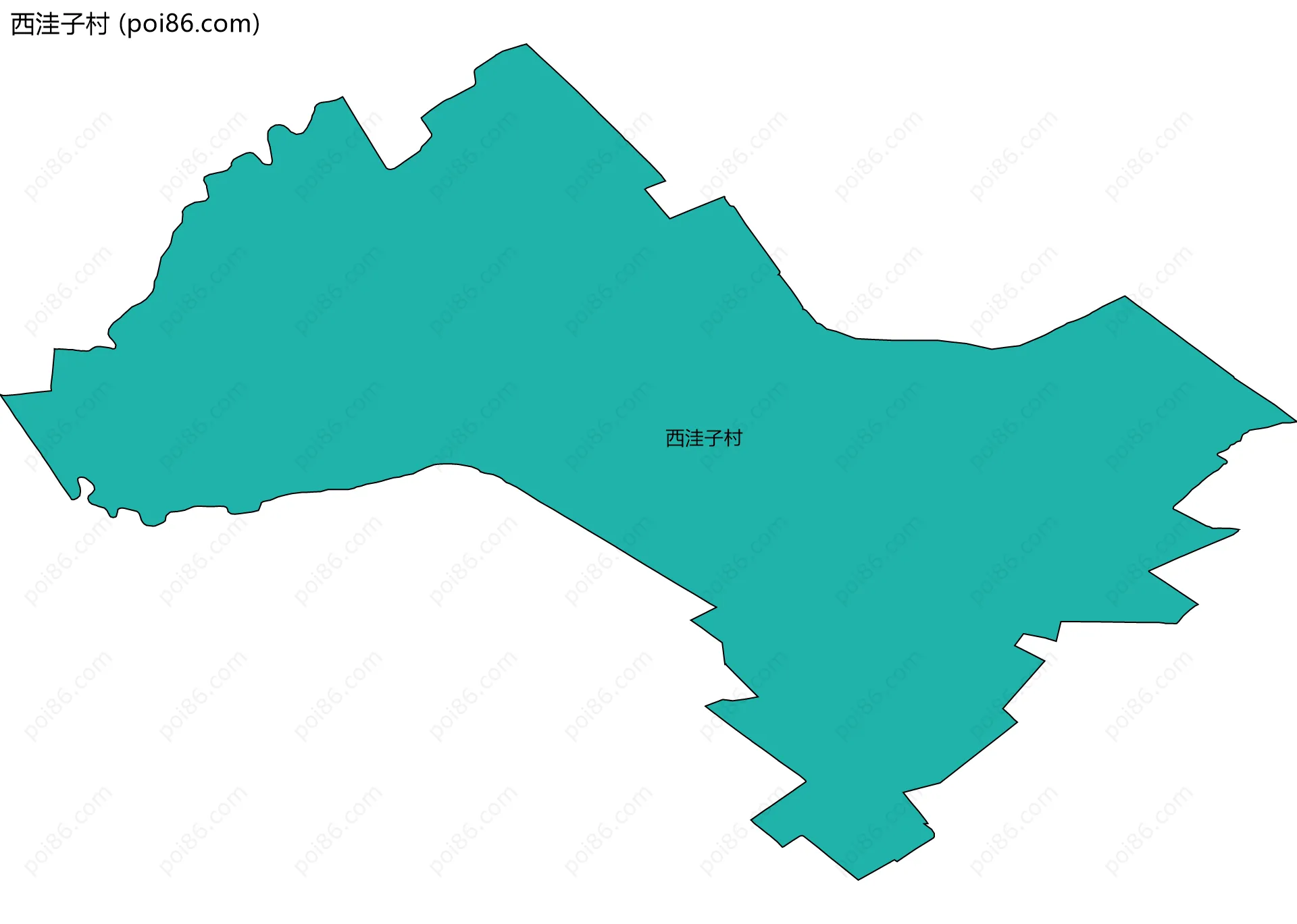 西洼子村边界地图