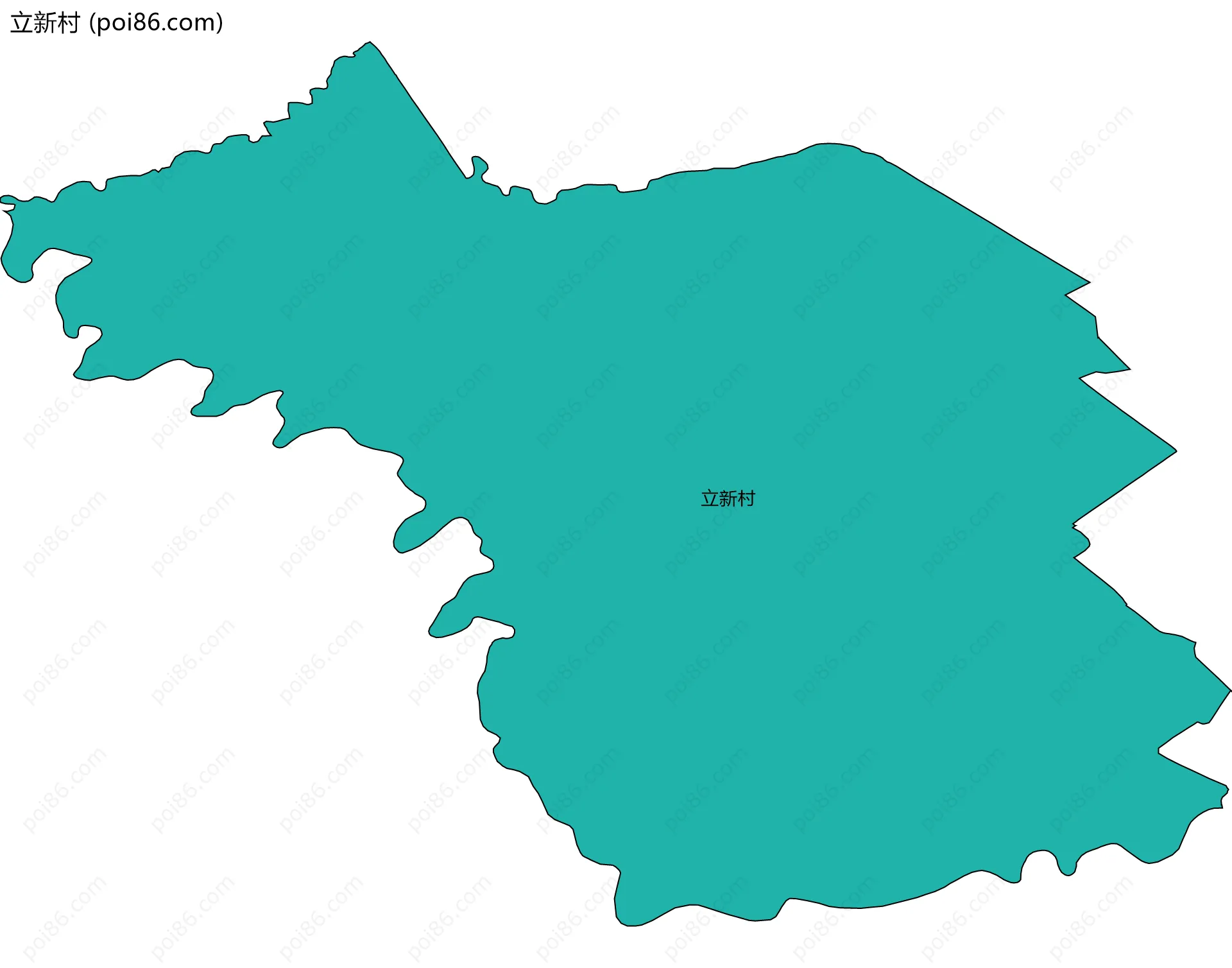 立新村边界地图