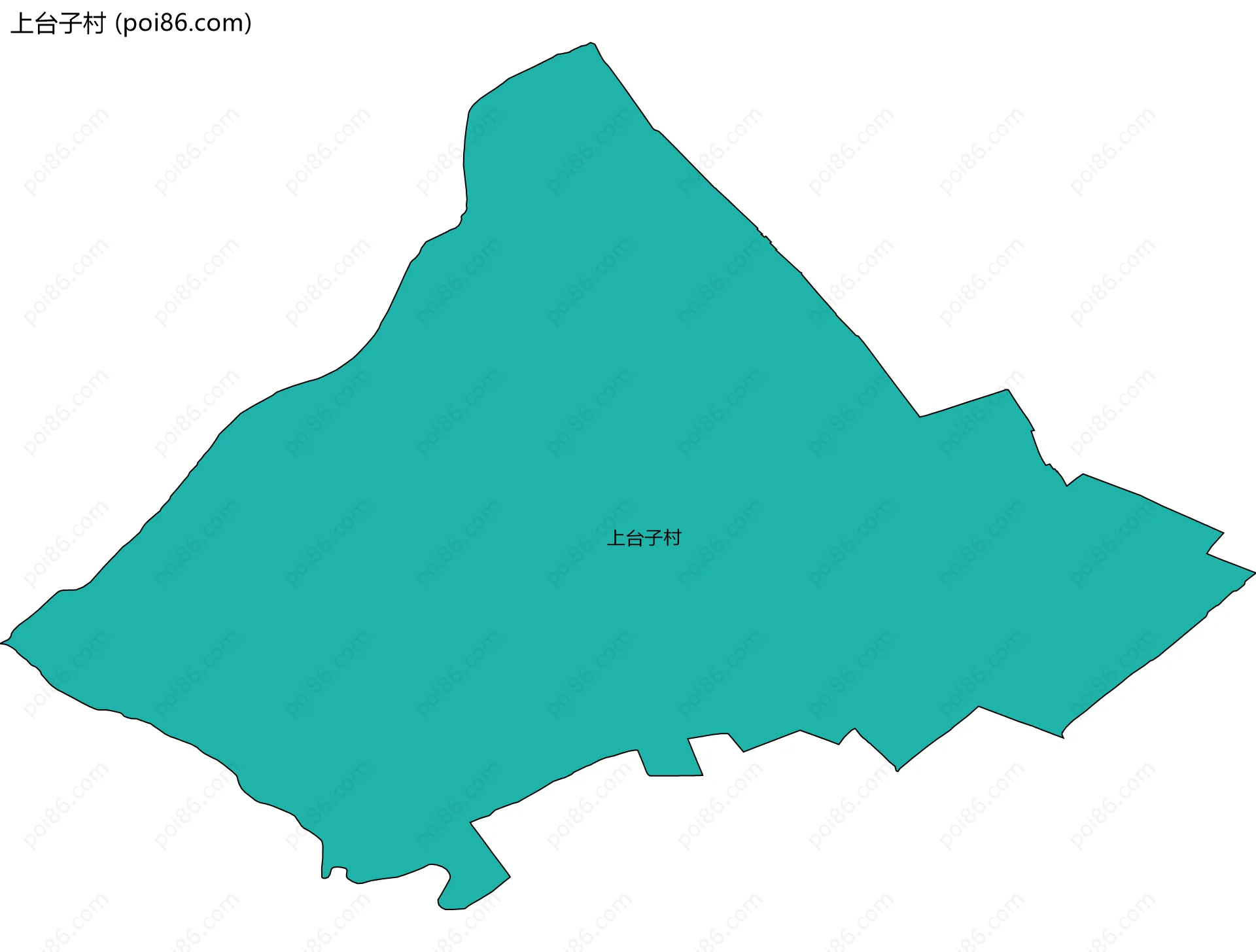 上台子村边界地图
