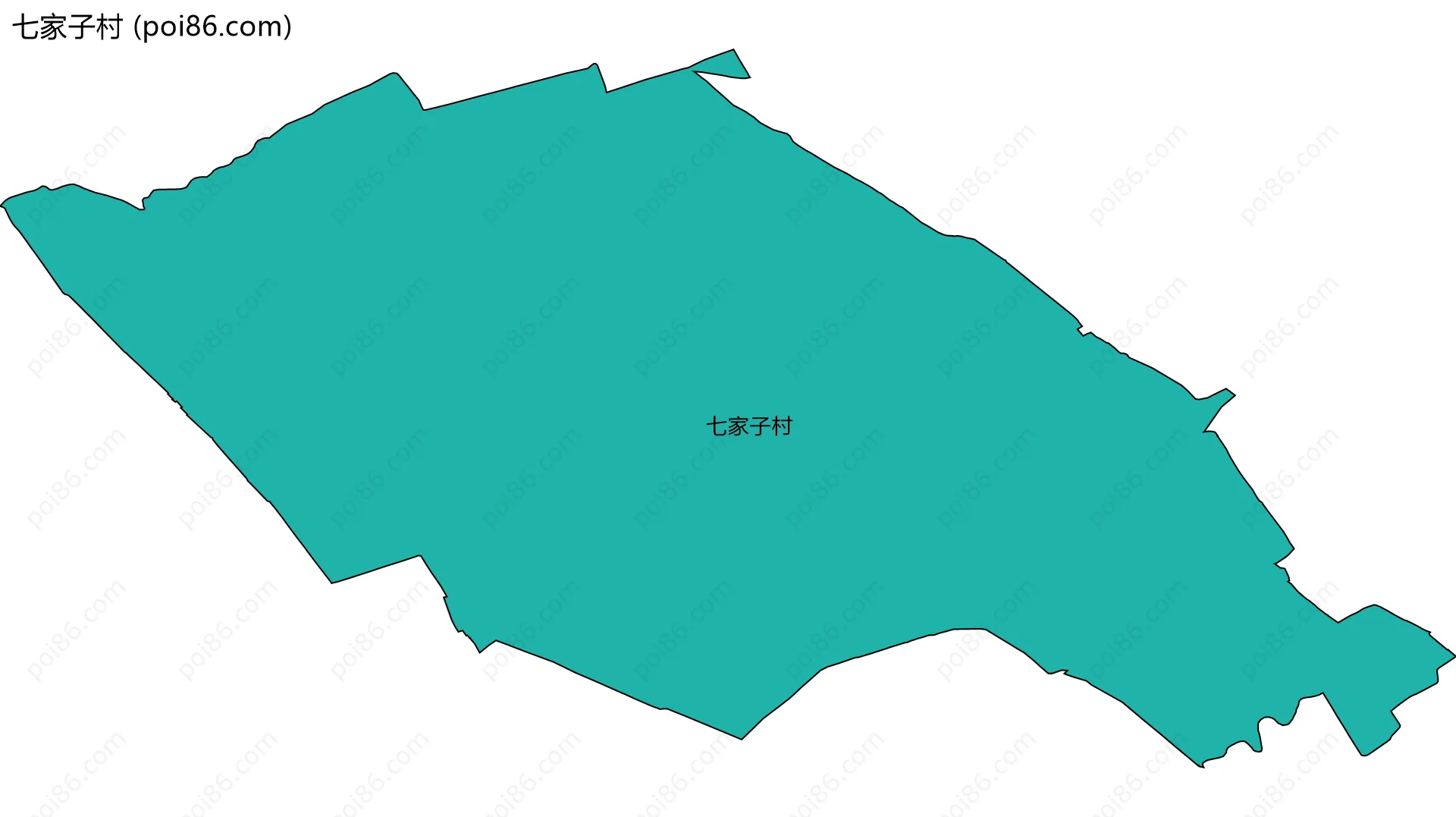 七家子村边界地图