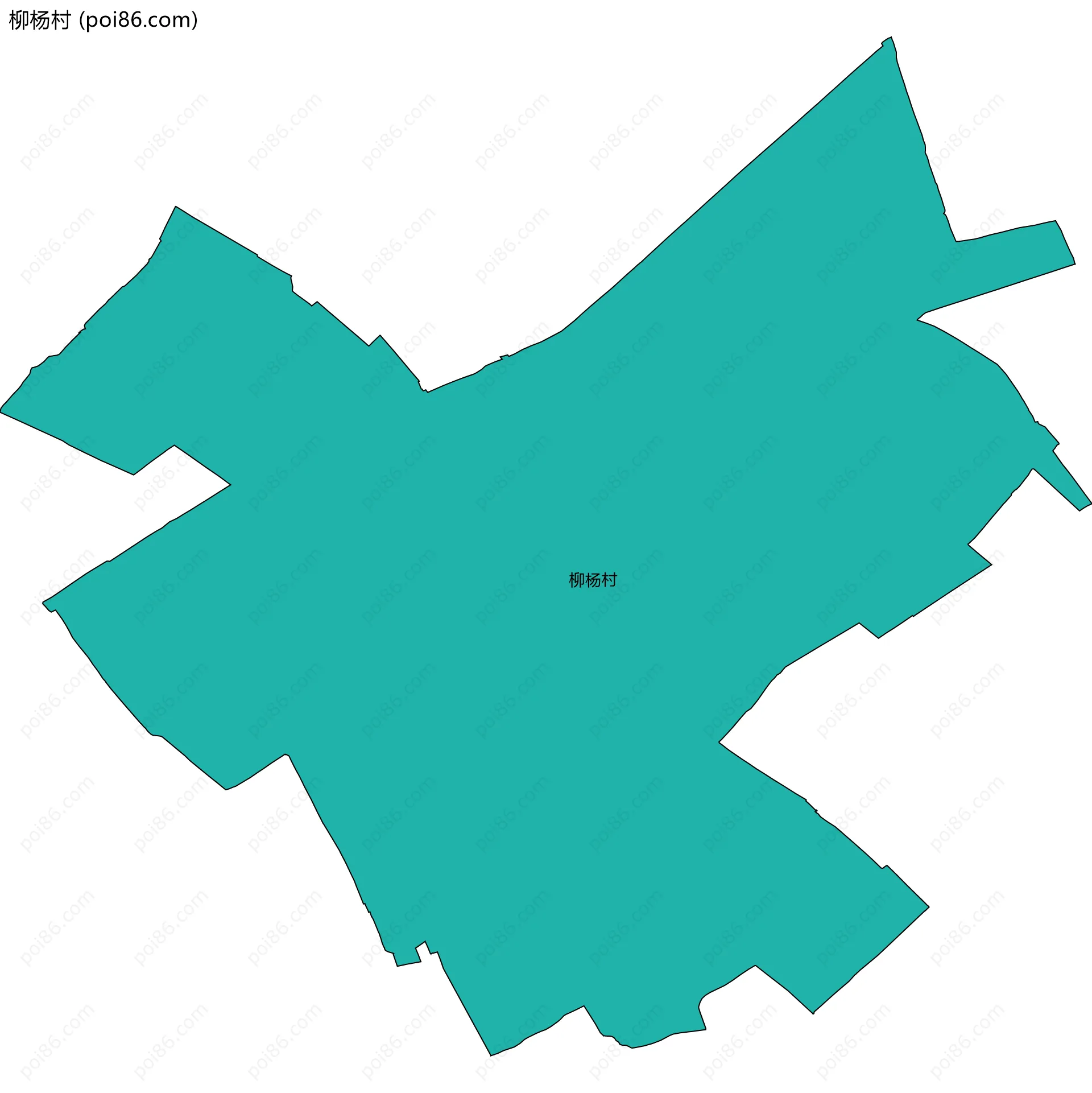 柳杨村边界地图