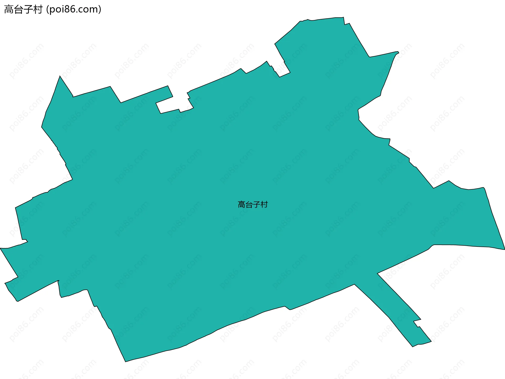 高台子村边界地图