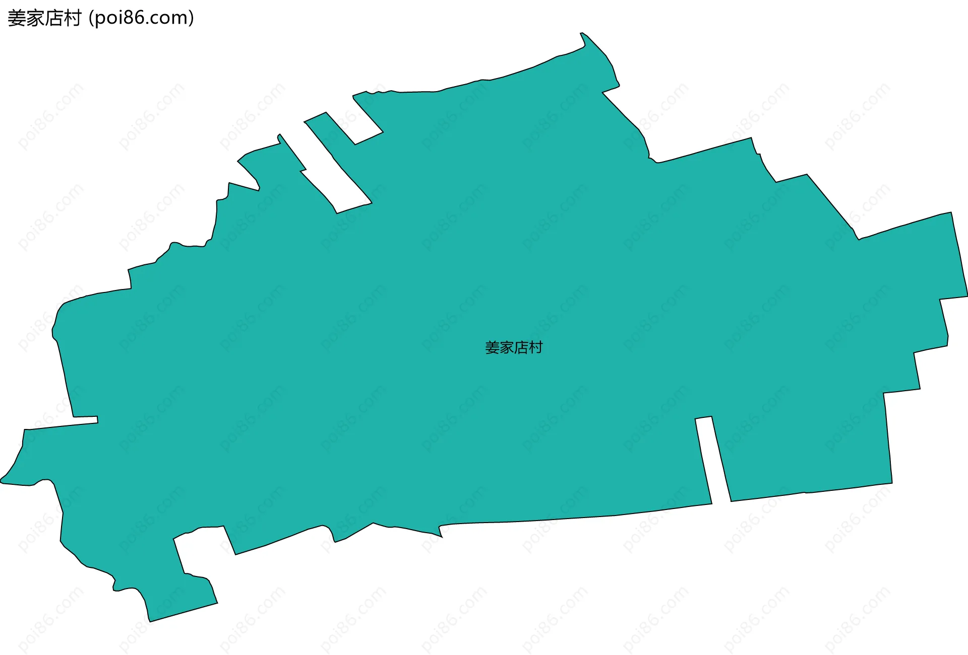 姜家店村边界地图