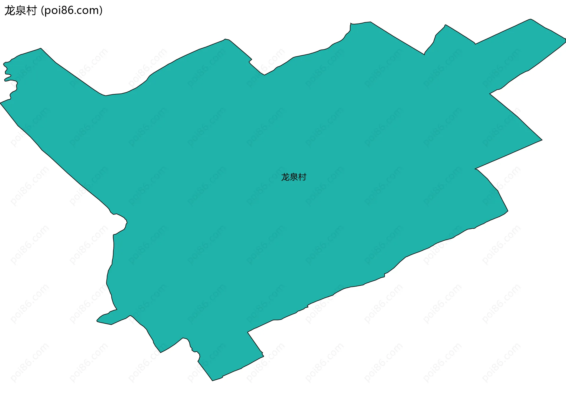 龙泉村边界地图