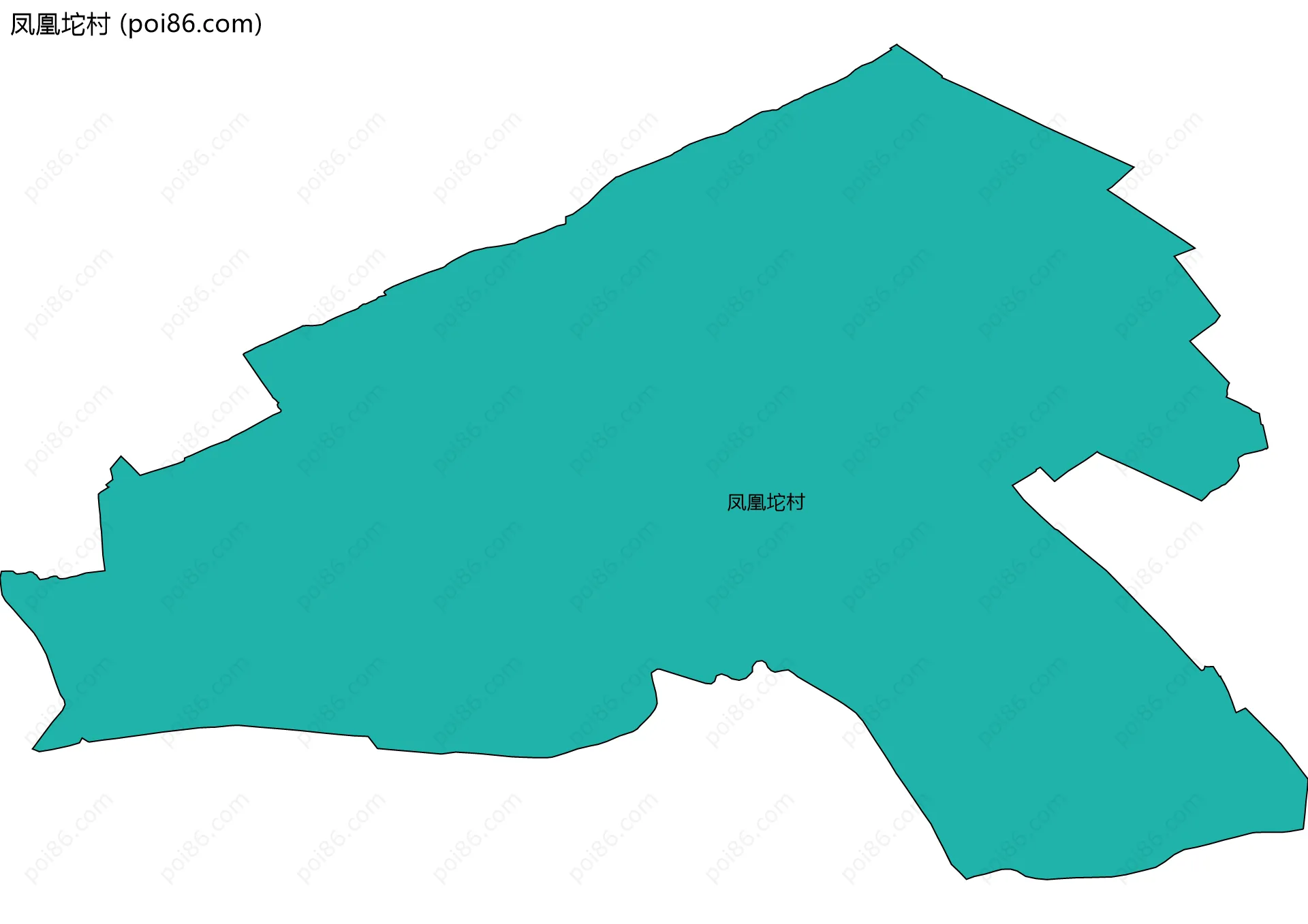 凤凰坨村边界地图