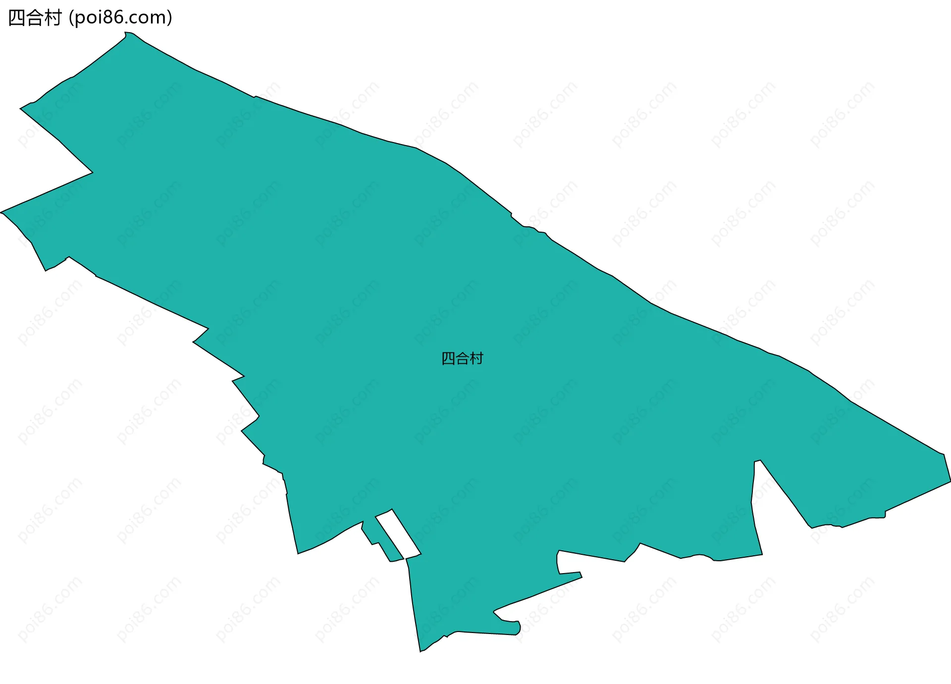 四合村边界地图