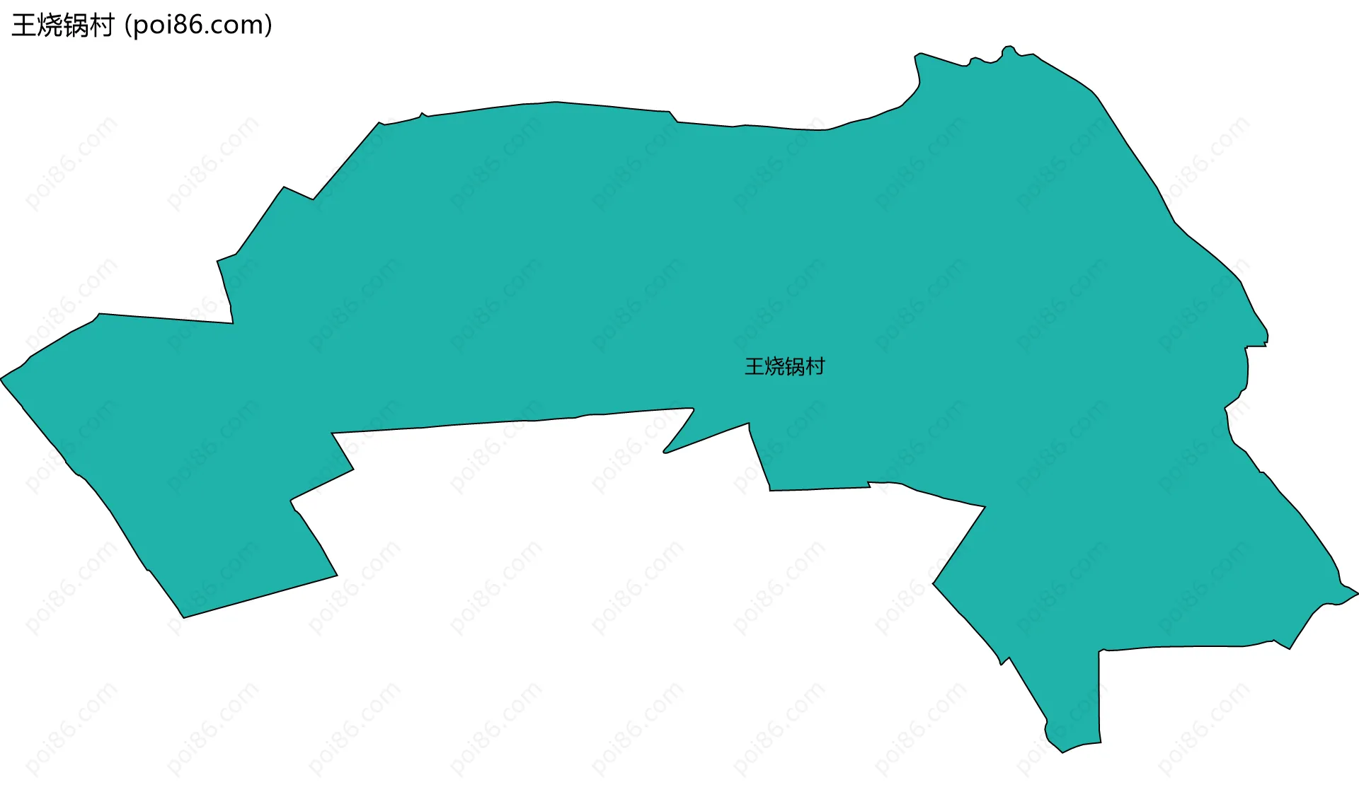 王烧锅村边界地图