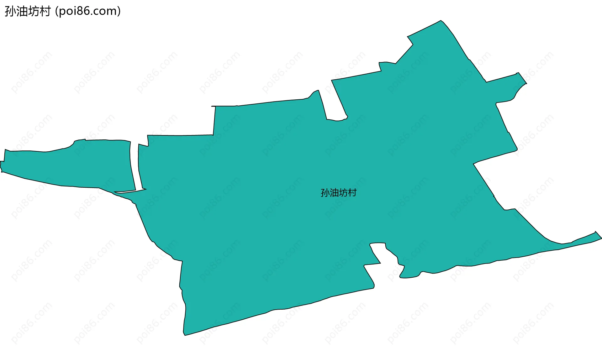 孙油坊村边界地图