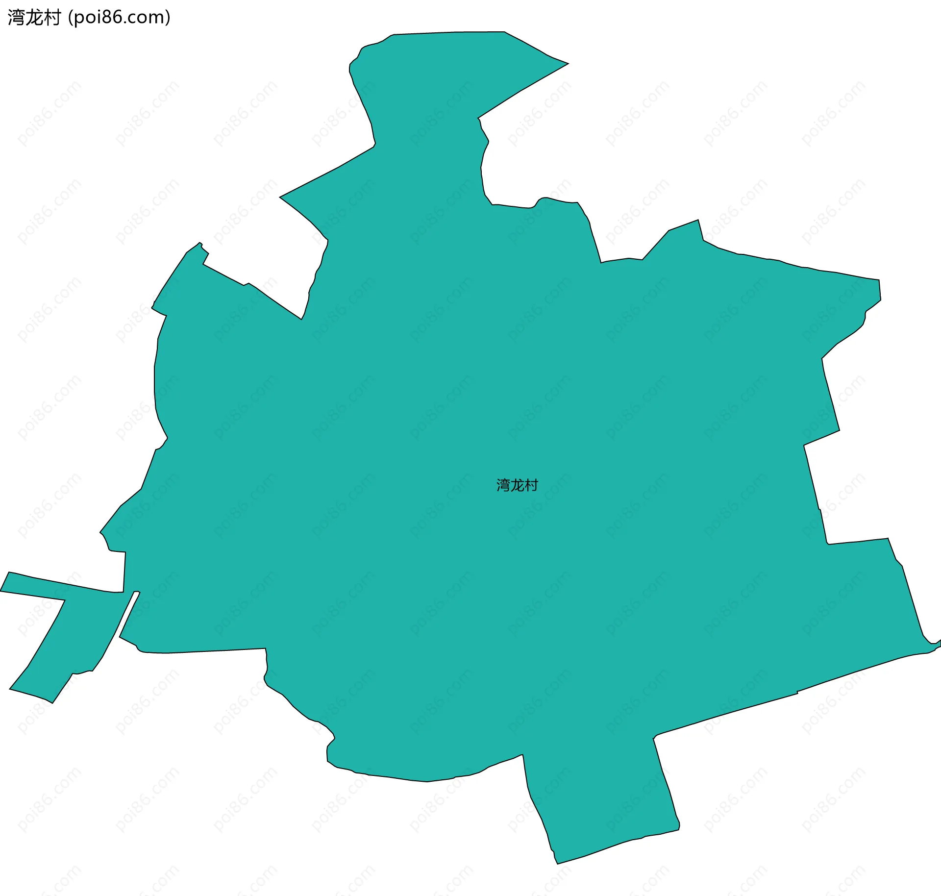 湾龙村边界地图