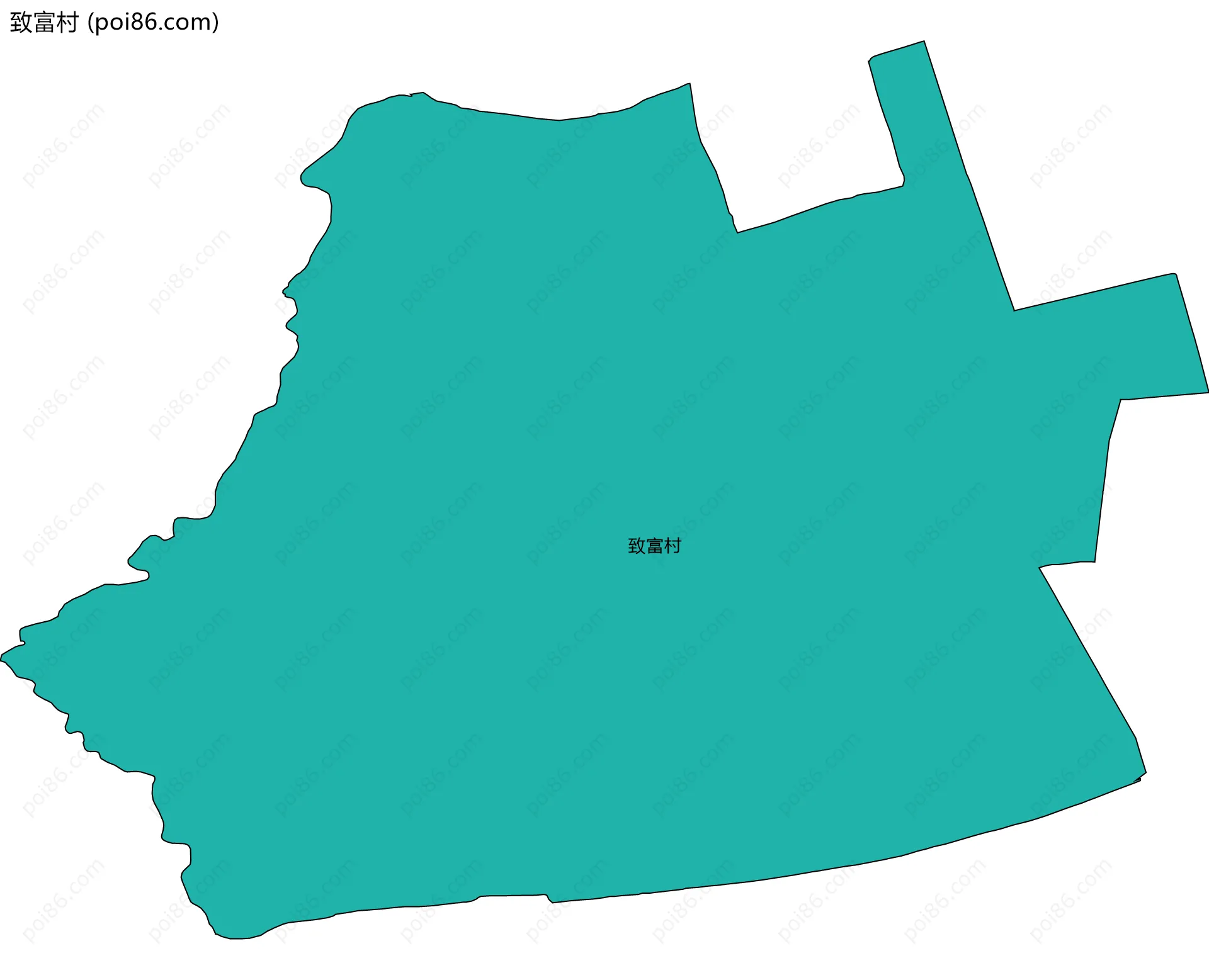 致富村边界地图