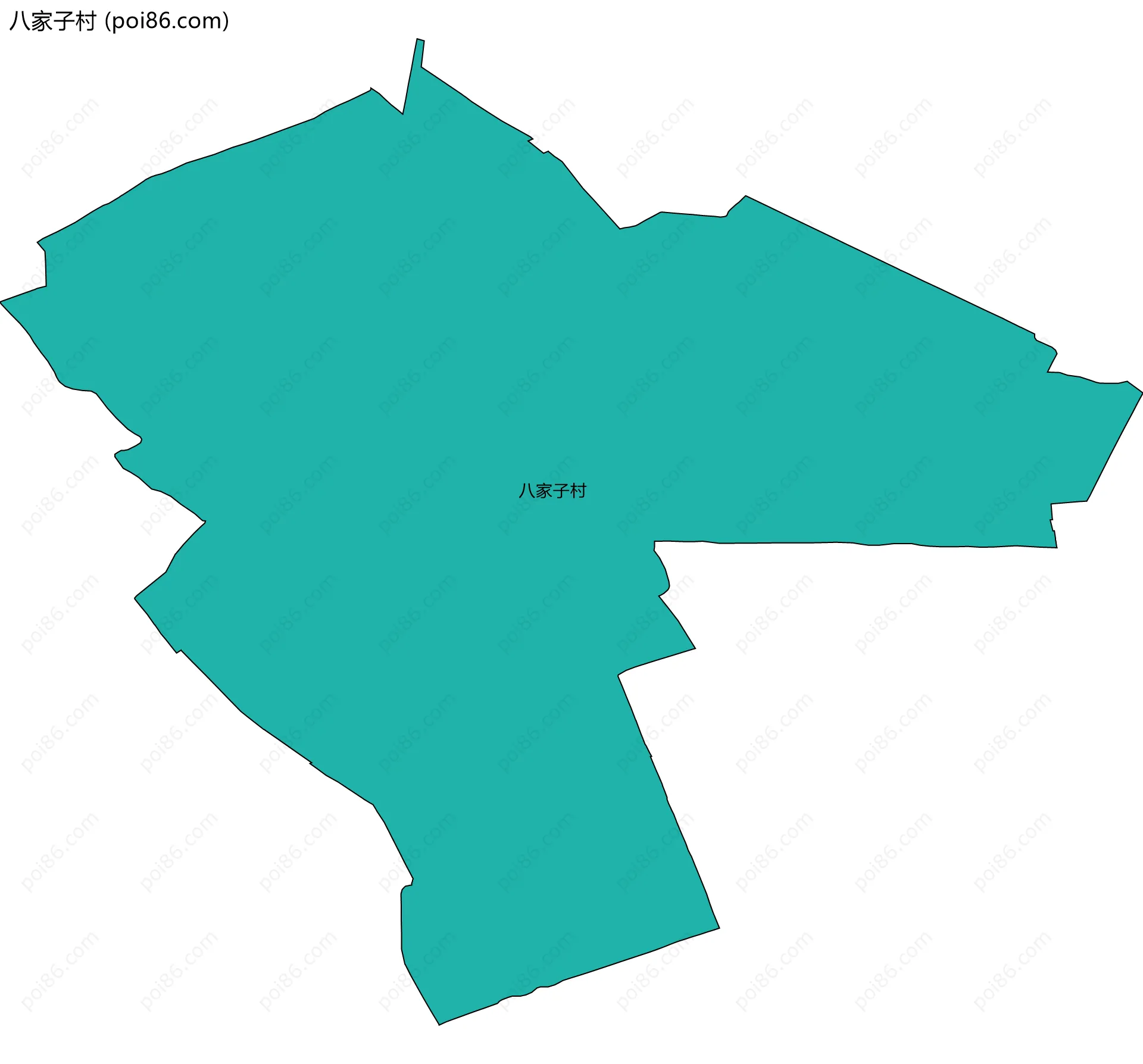 八家子村边界地图