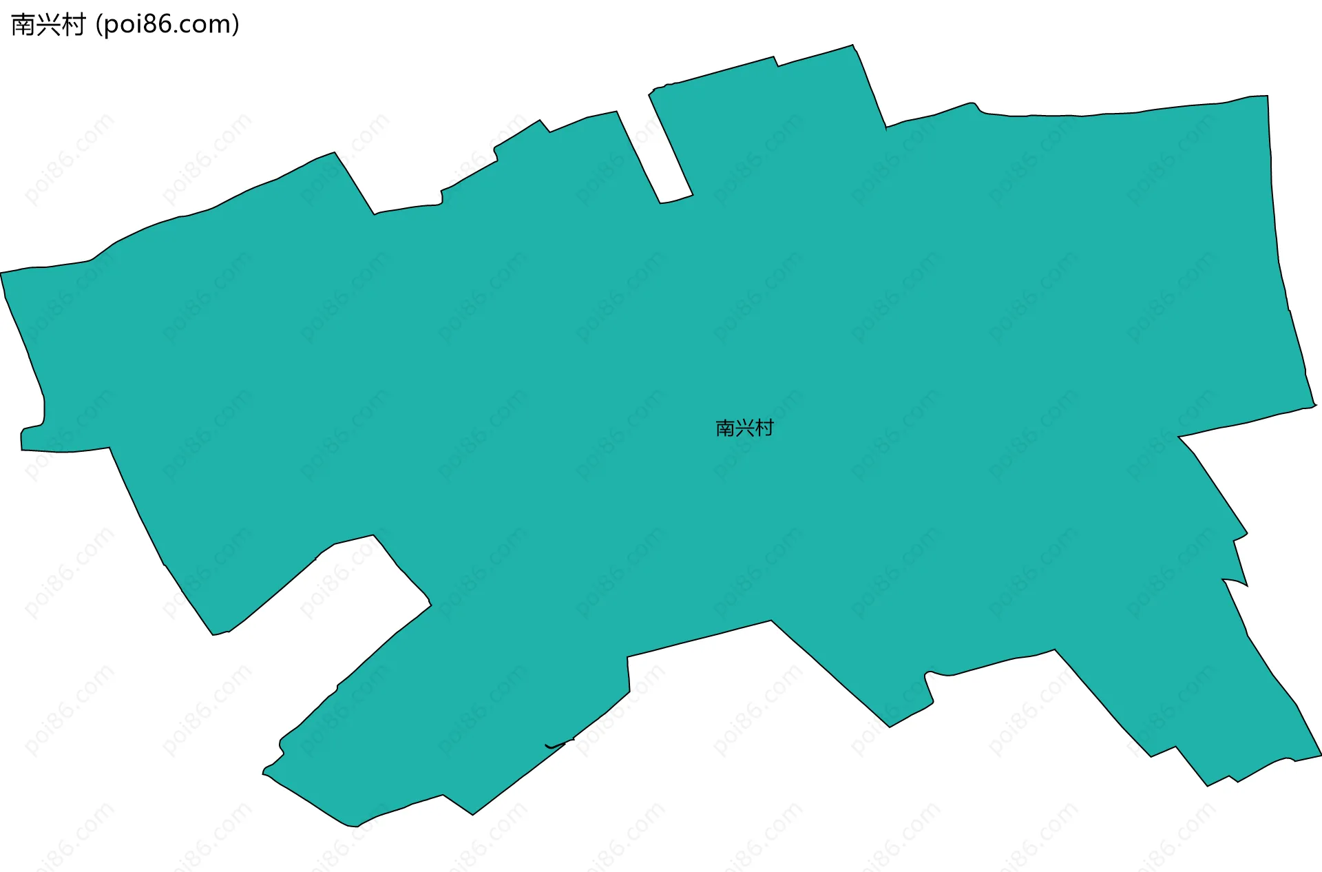南兴村边界地图