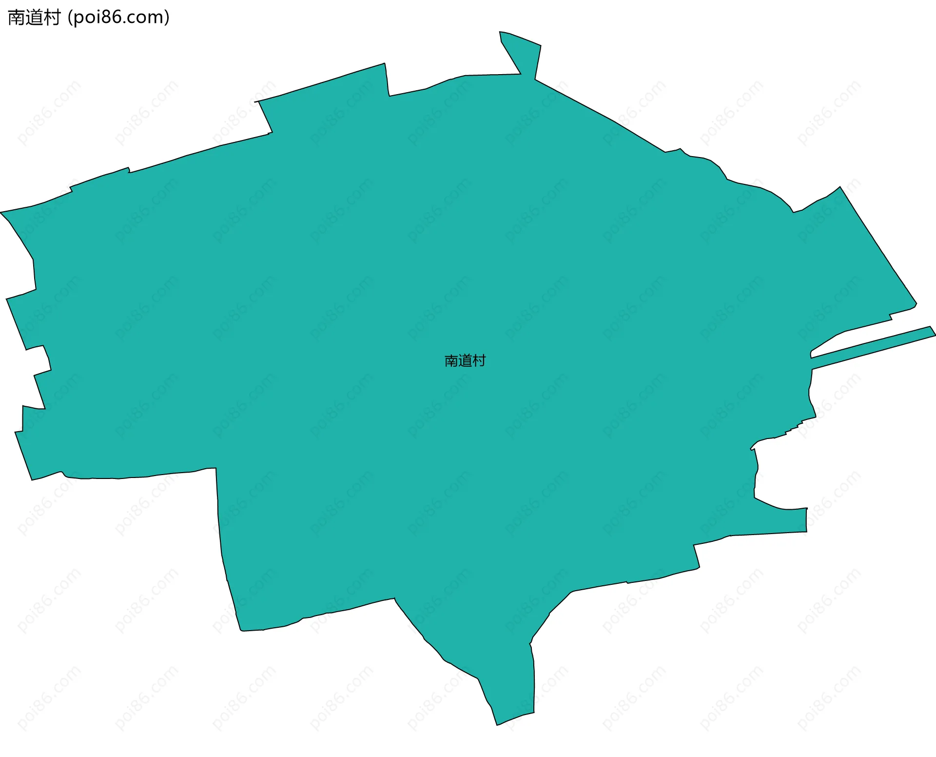 南道村边界地图