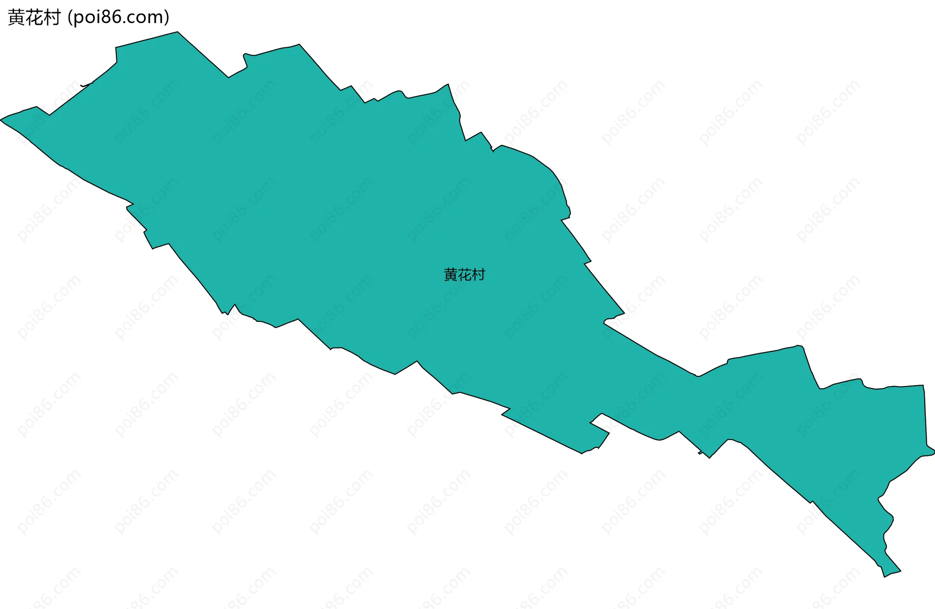 黄花村边界地图