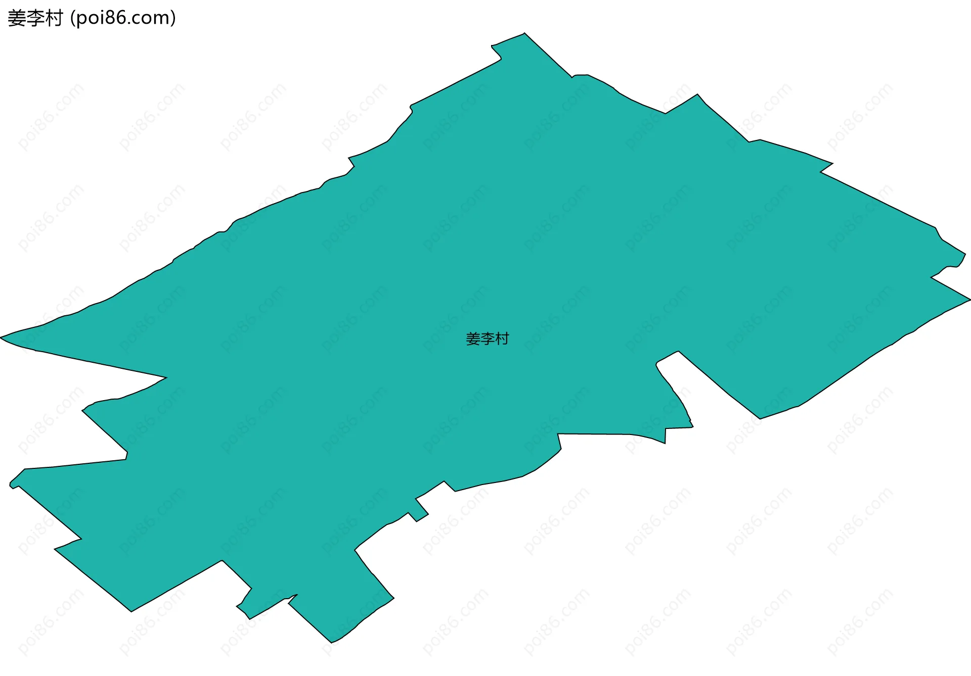 姜李村边界地图