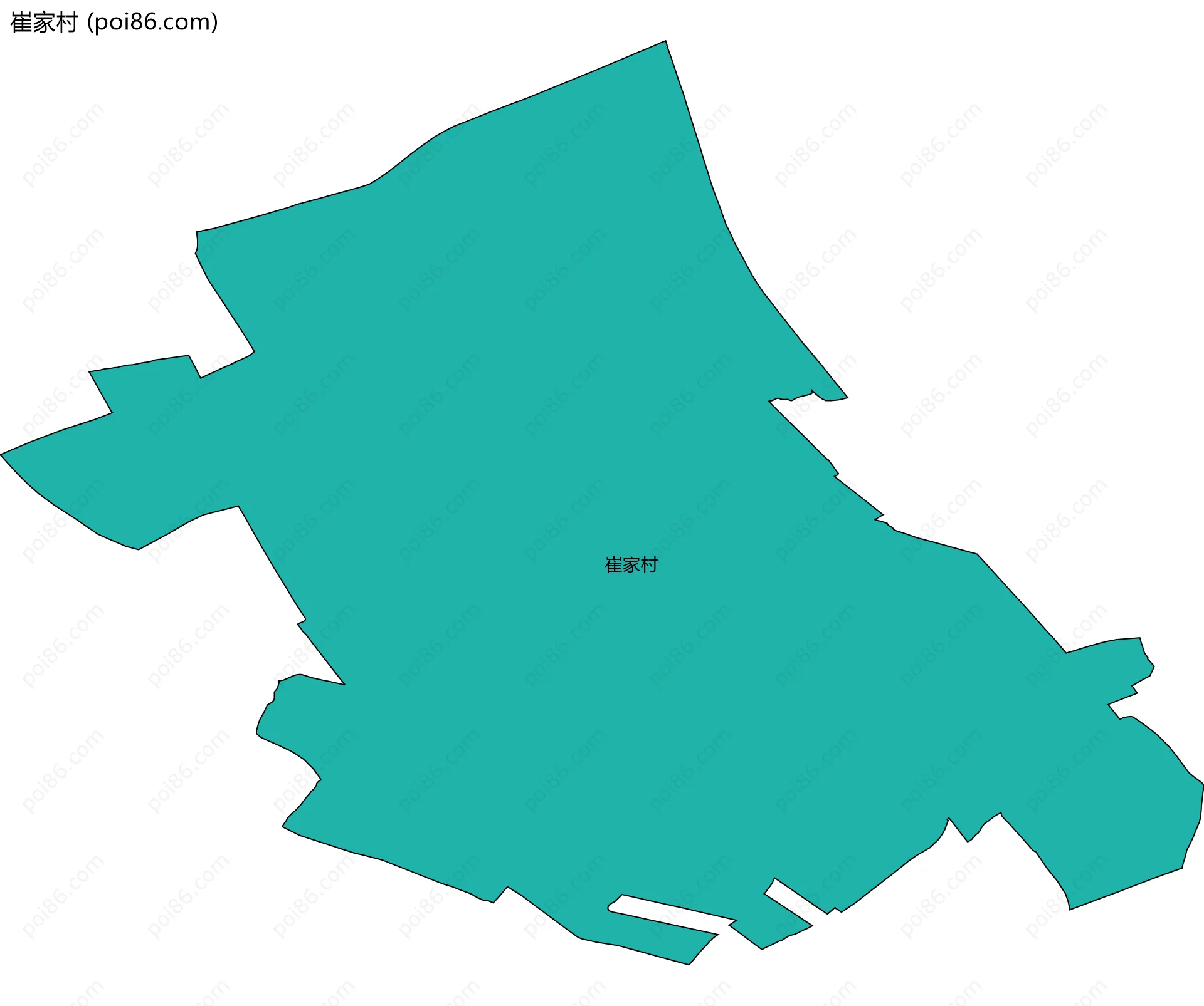 崔家村边界地图