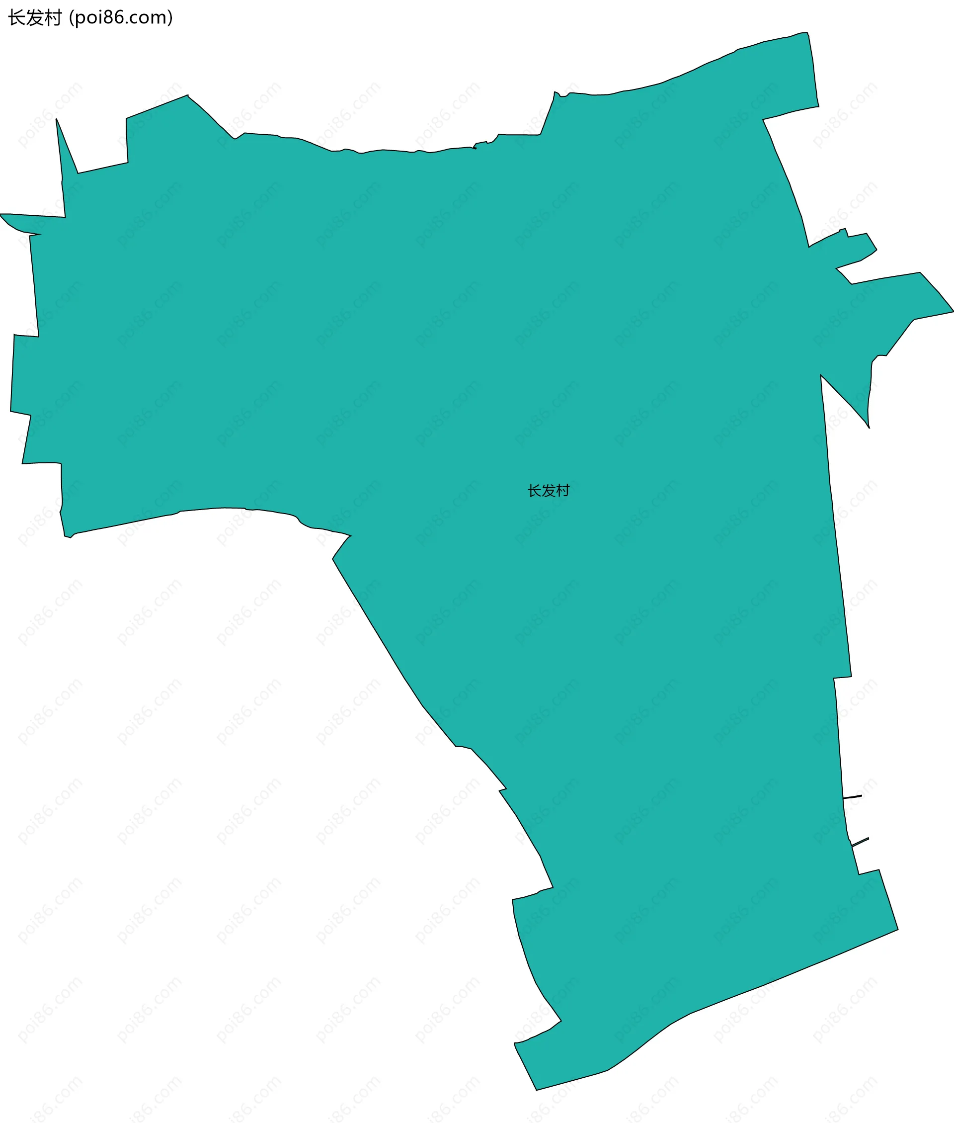 长发村边界地图