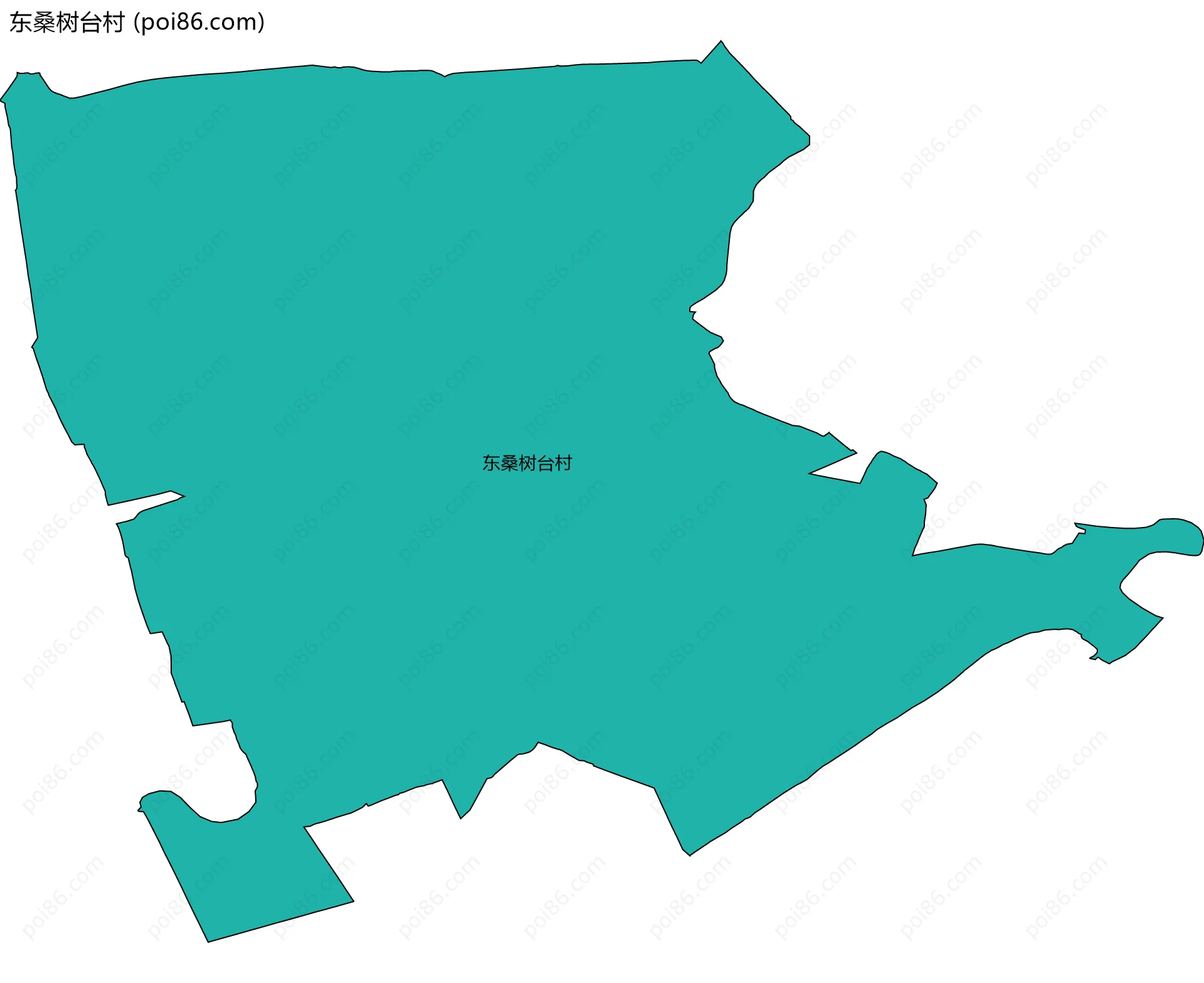东桑树台村边界地图