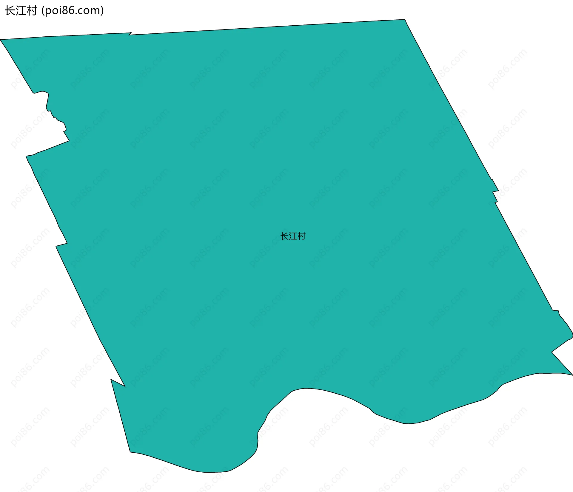 长江村边界地图