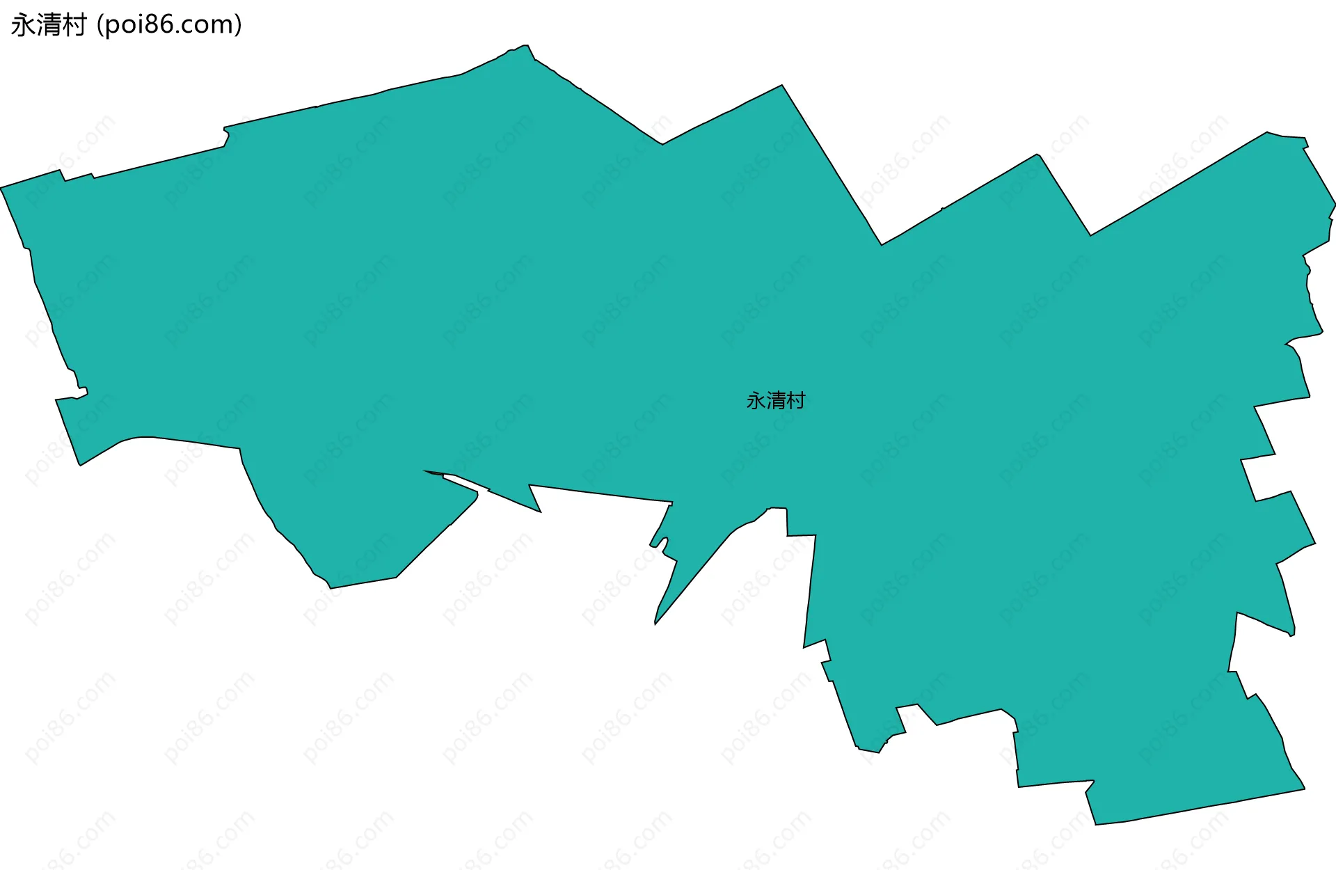 永清村边界地图