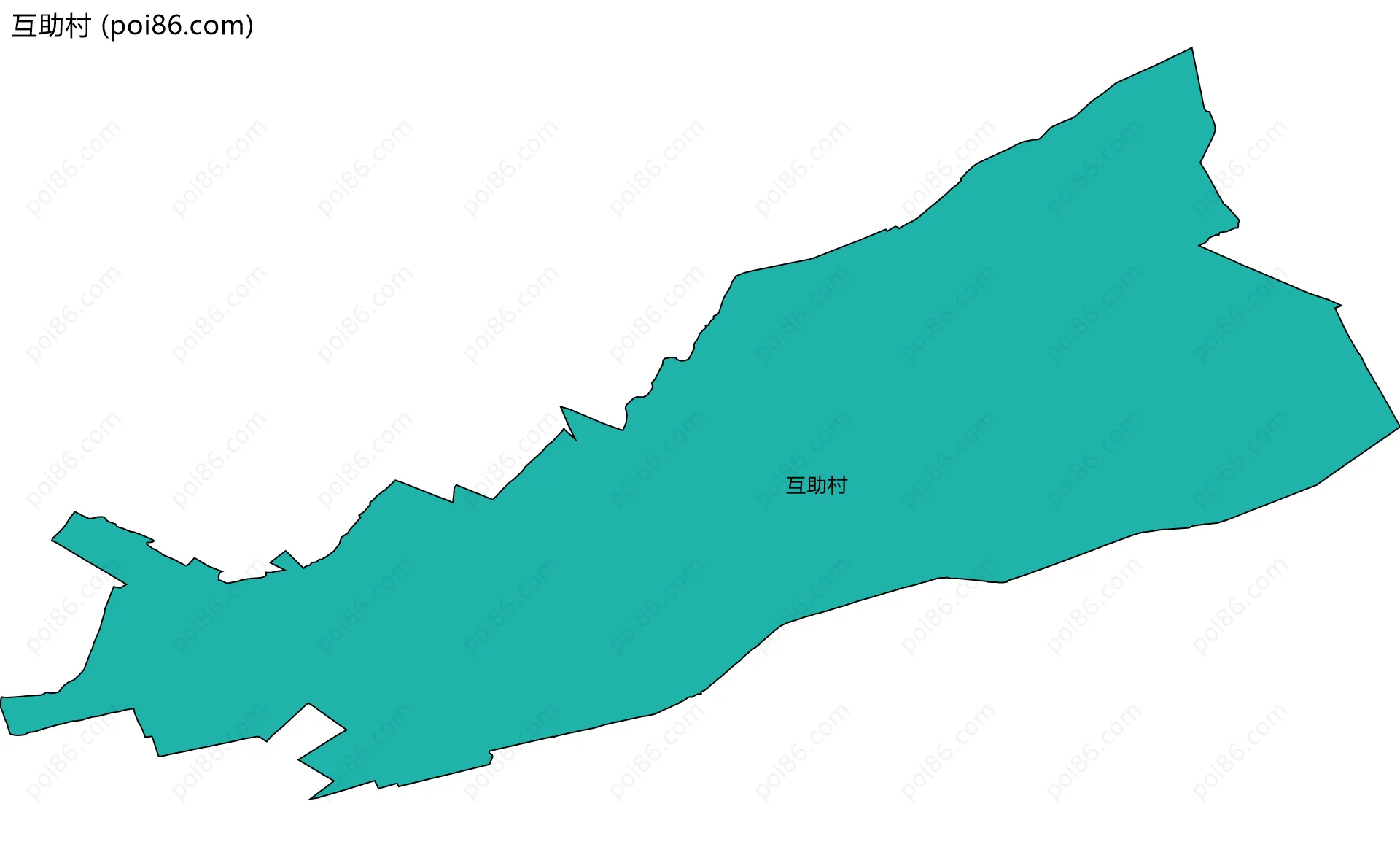 互助村边界地图