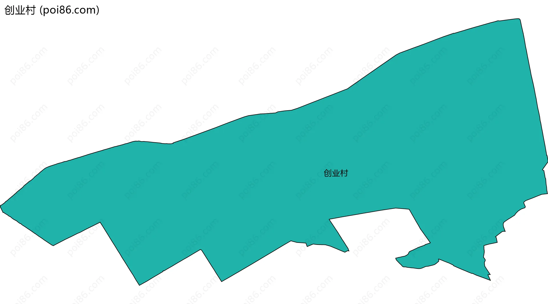 创业村边界地图