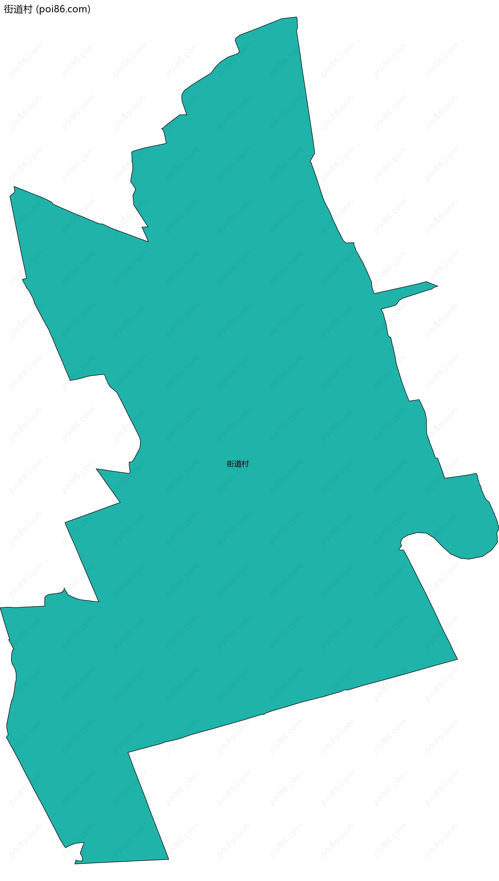 街道村边界地图