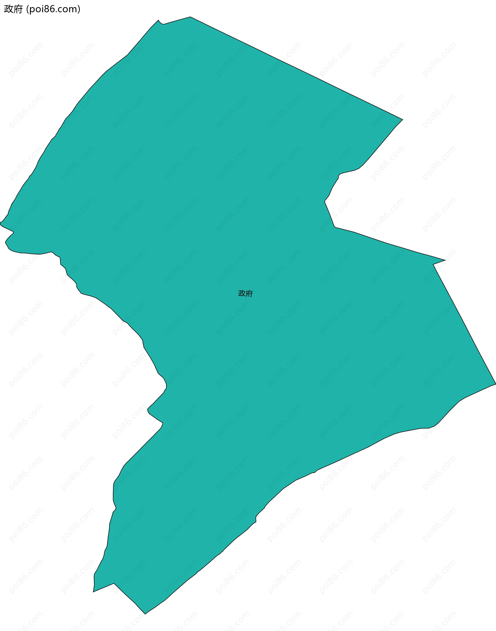 政府边界地图