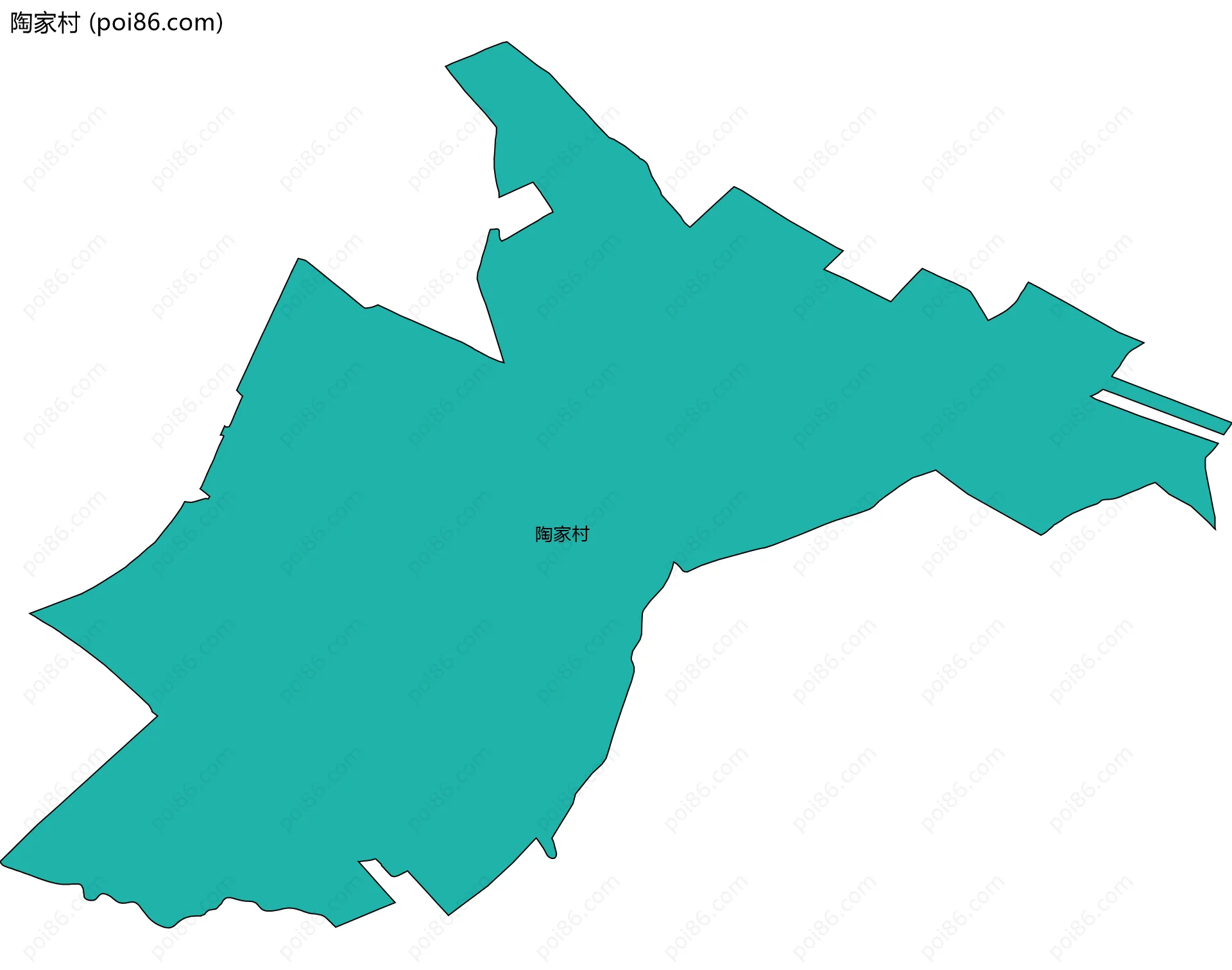 陶家村边界地图