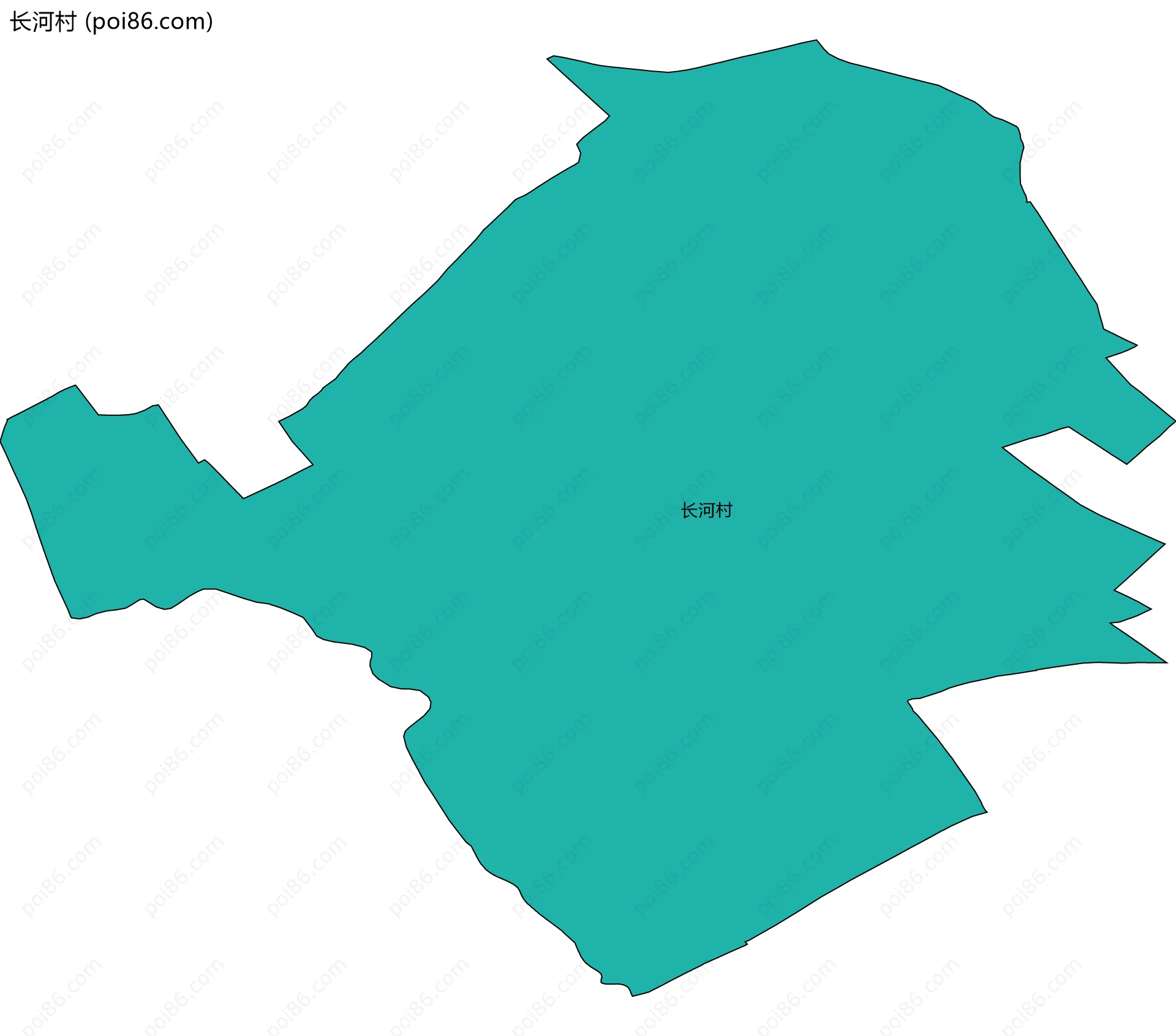 长河村边界地图