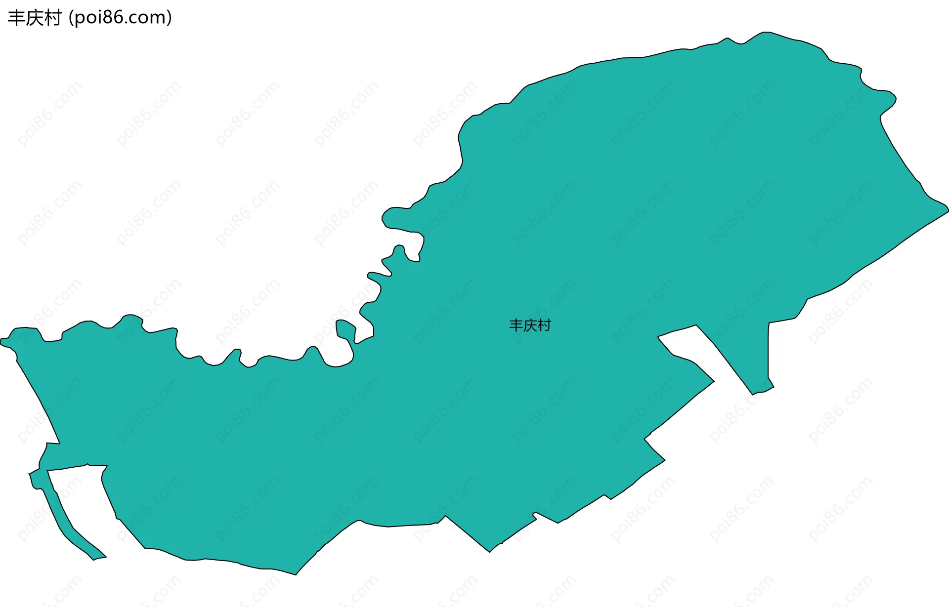 丰庆村边界地图