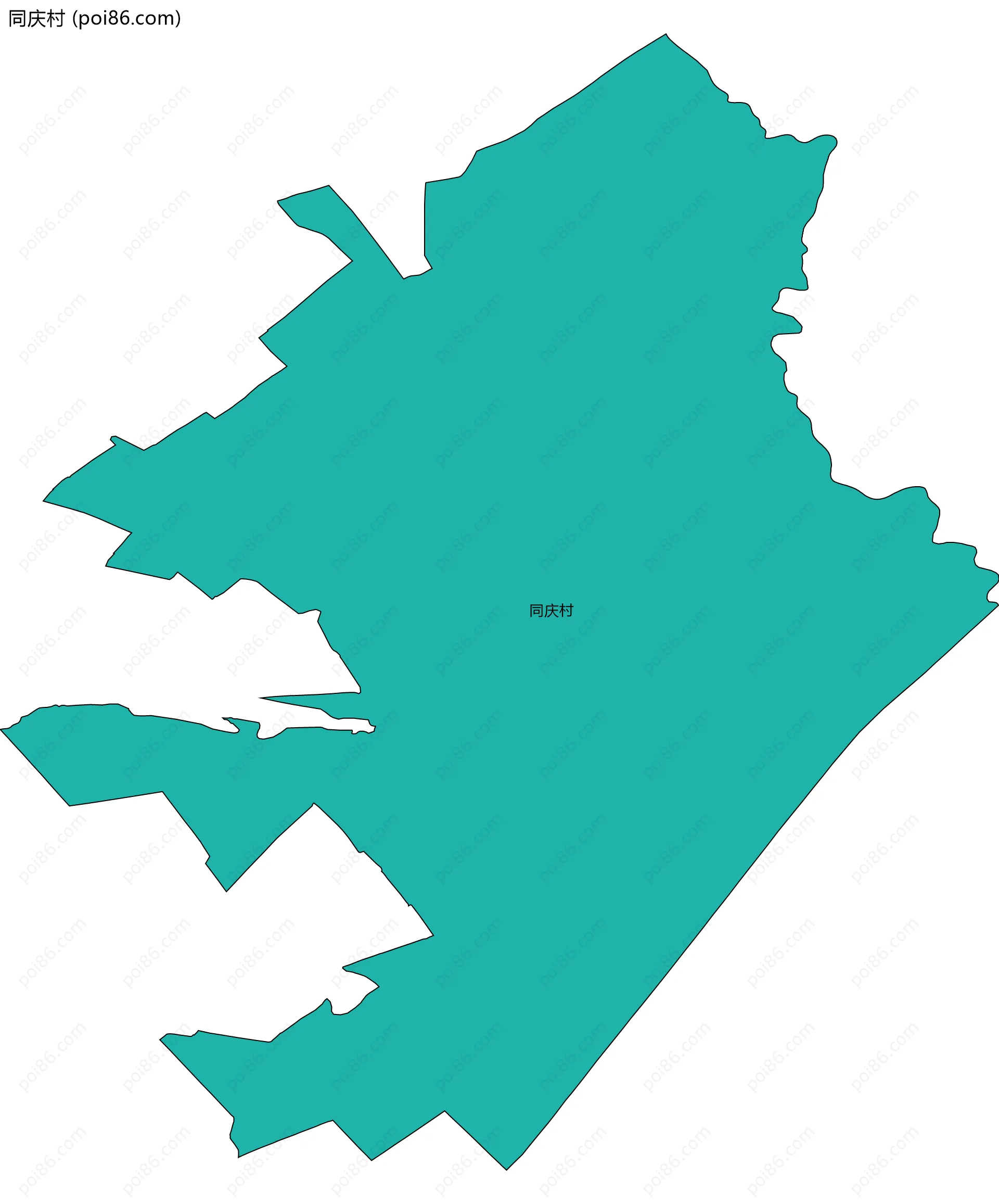 同庆村边界地图