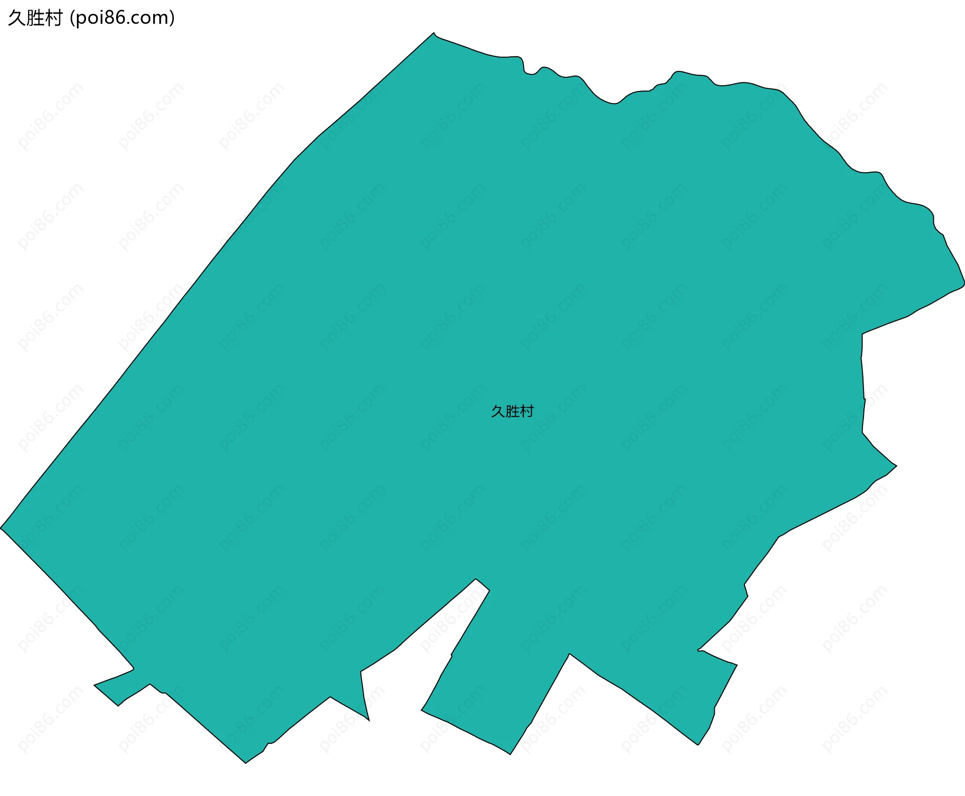 久胜村边界地图