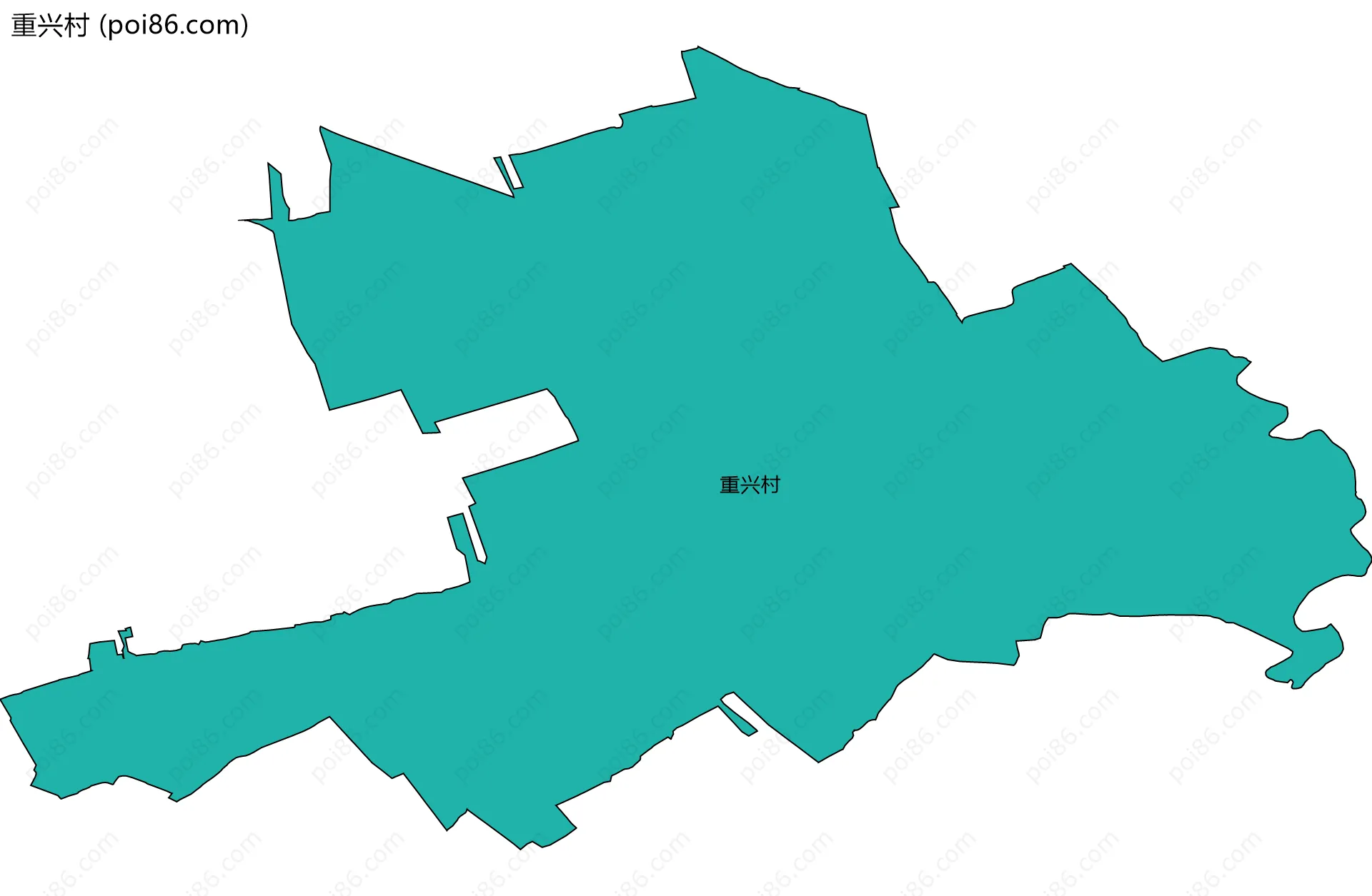 重兴村边界地图