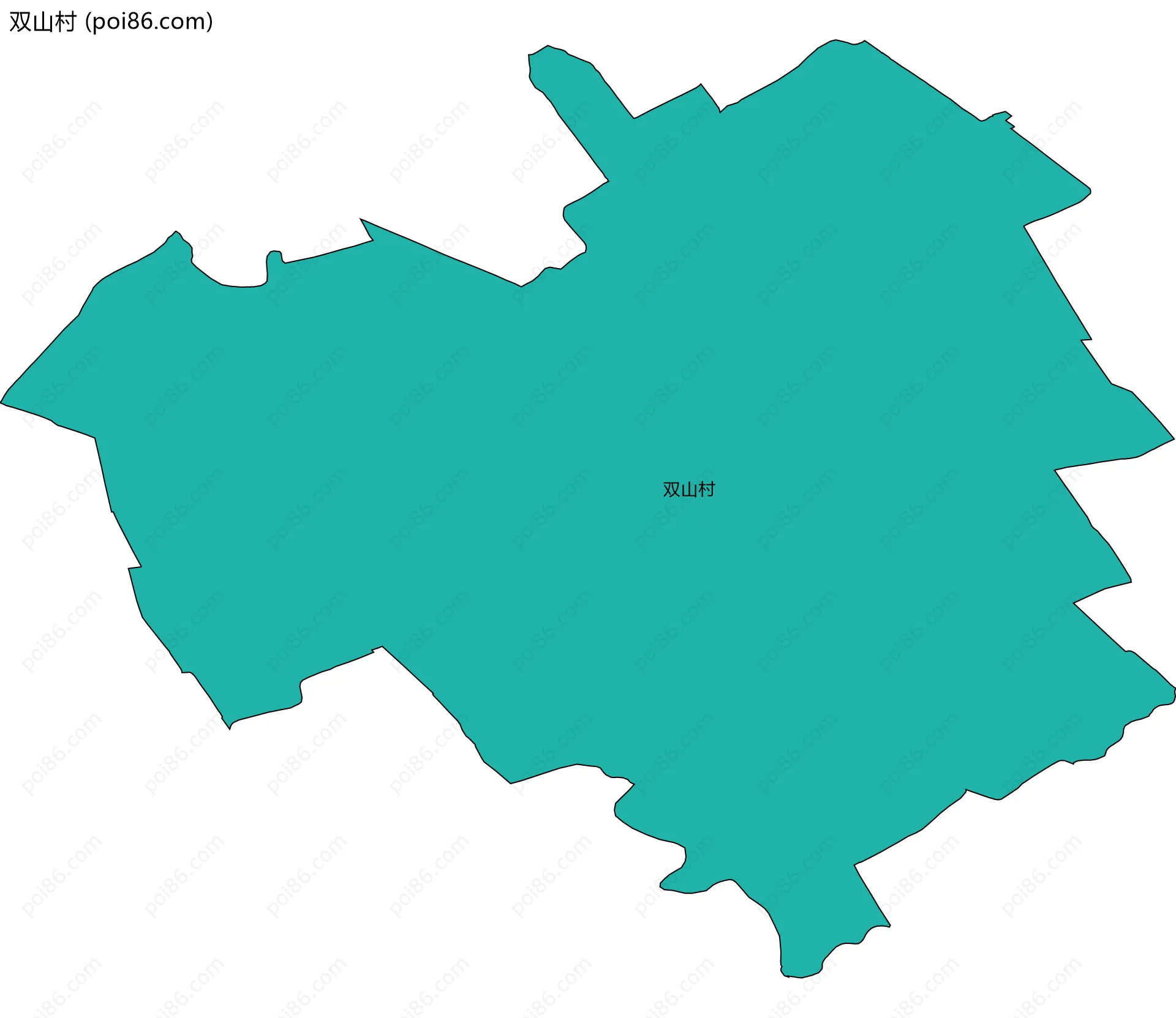 双山村边界地图