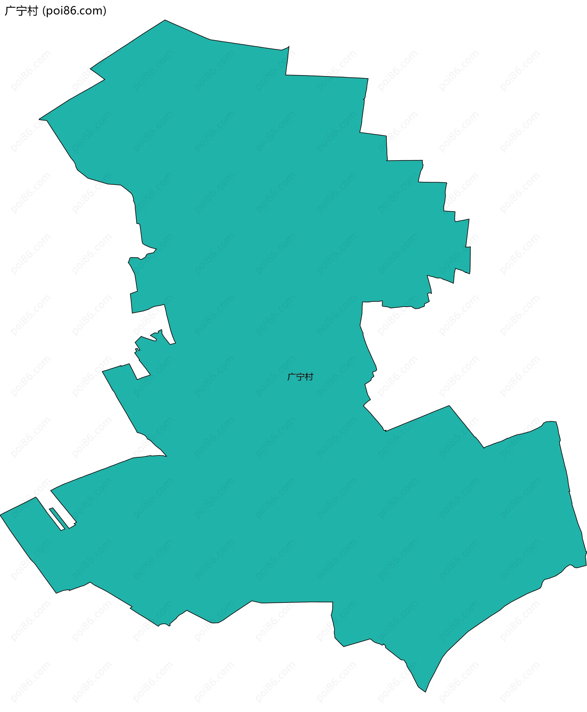 广宁村边界地图