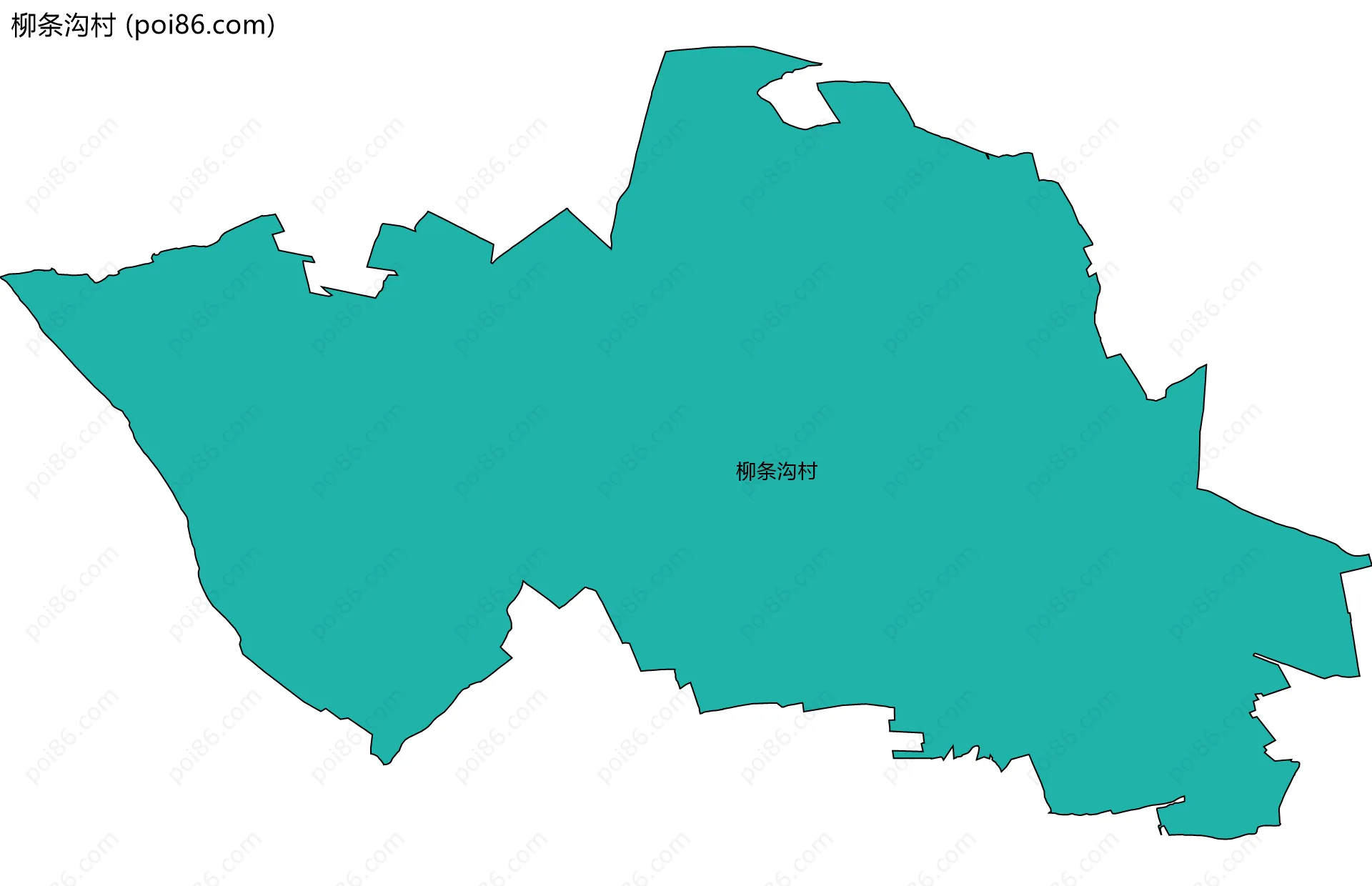 柳条沟村边界地图