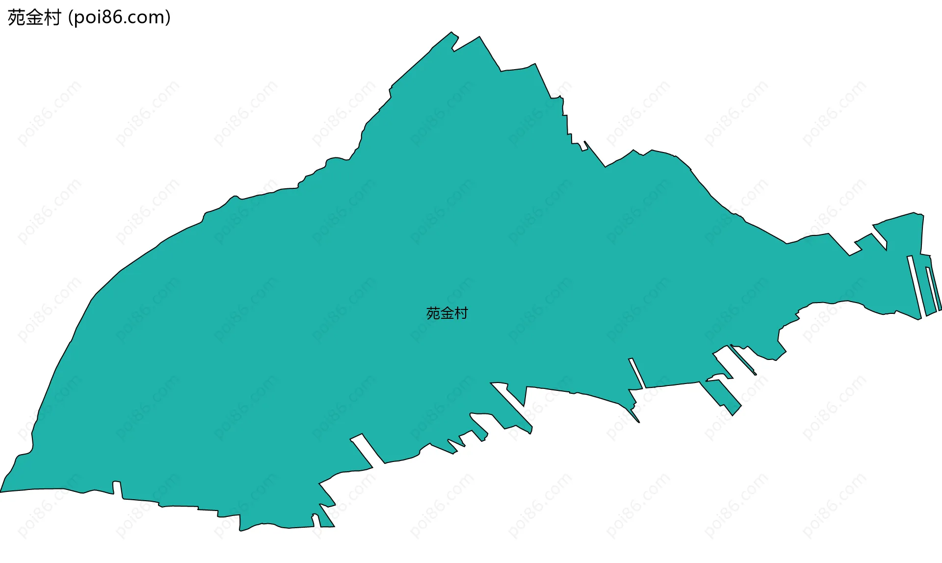 苑金村边界地图