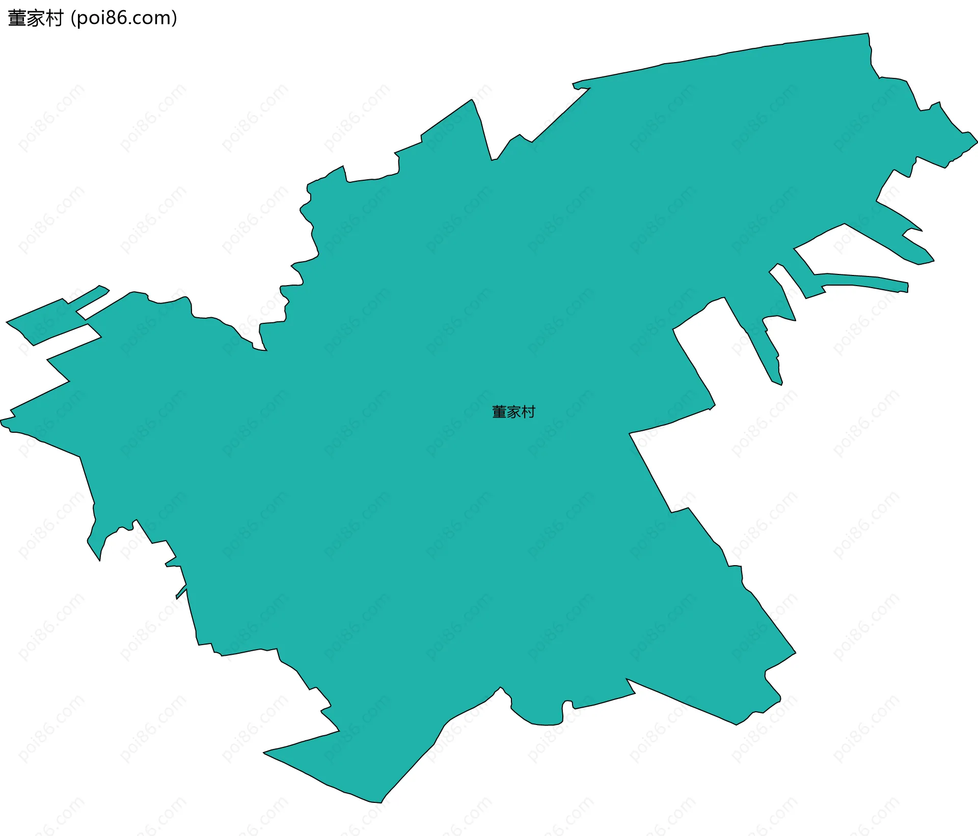 董家村边界地图