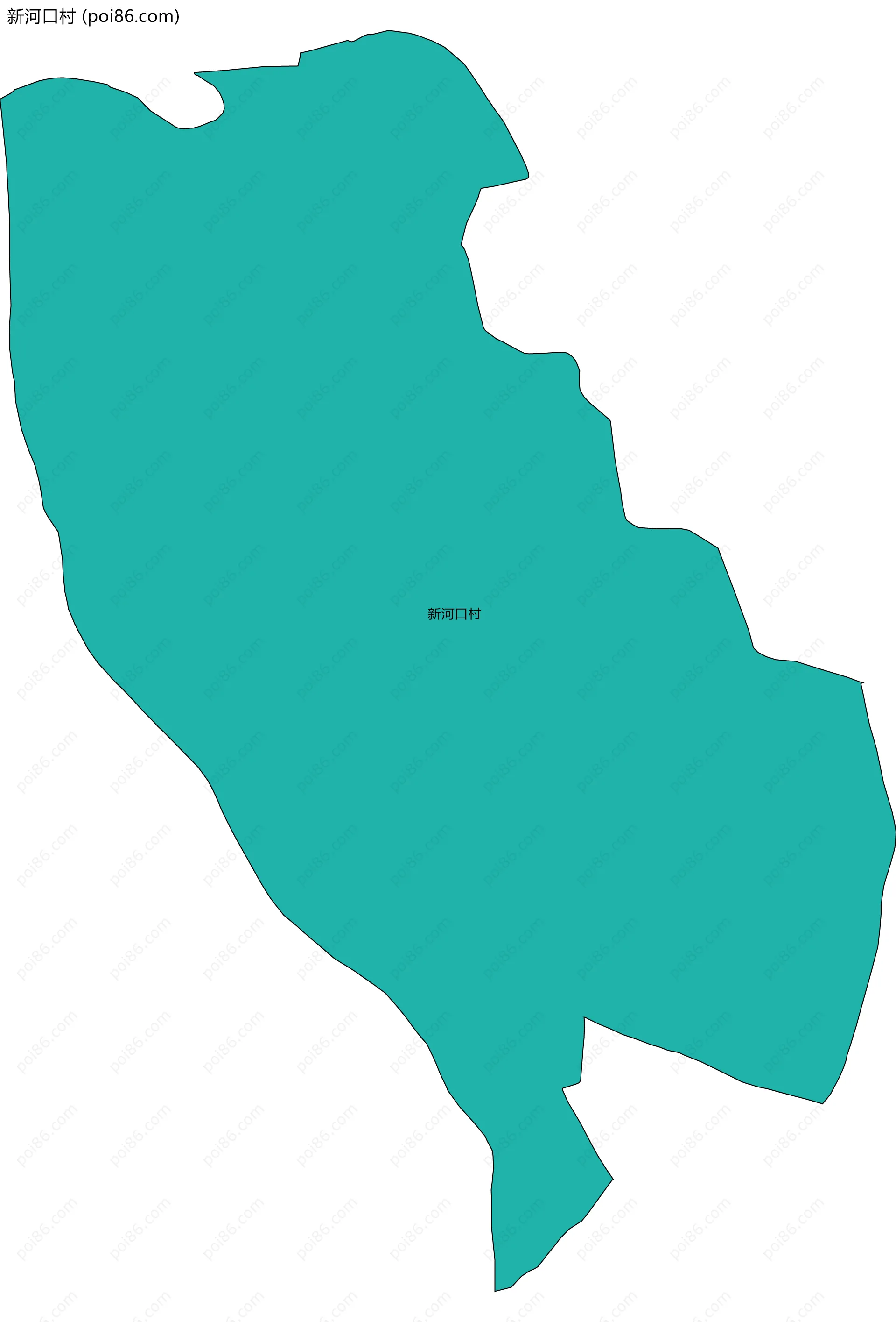 新河口村边界地图