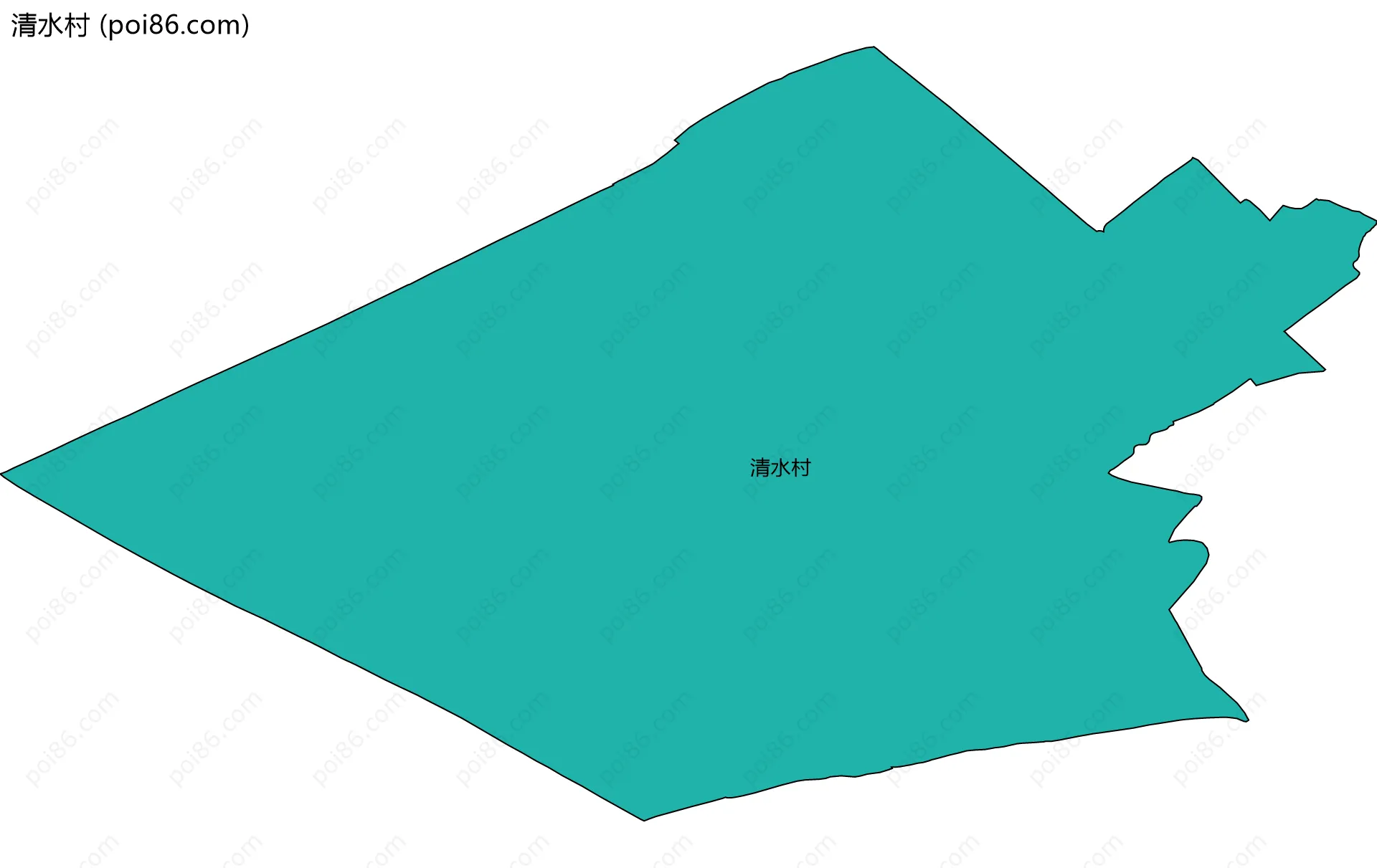 清水村边界地图