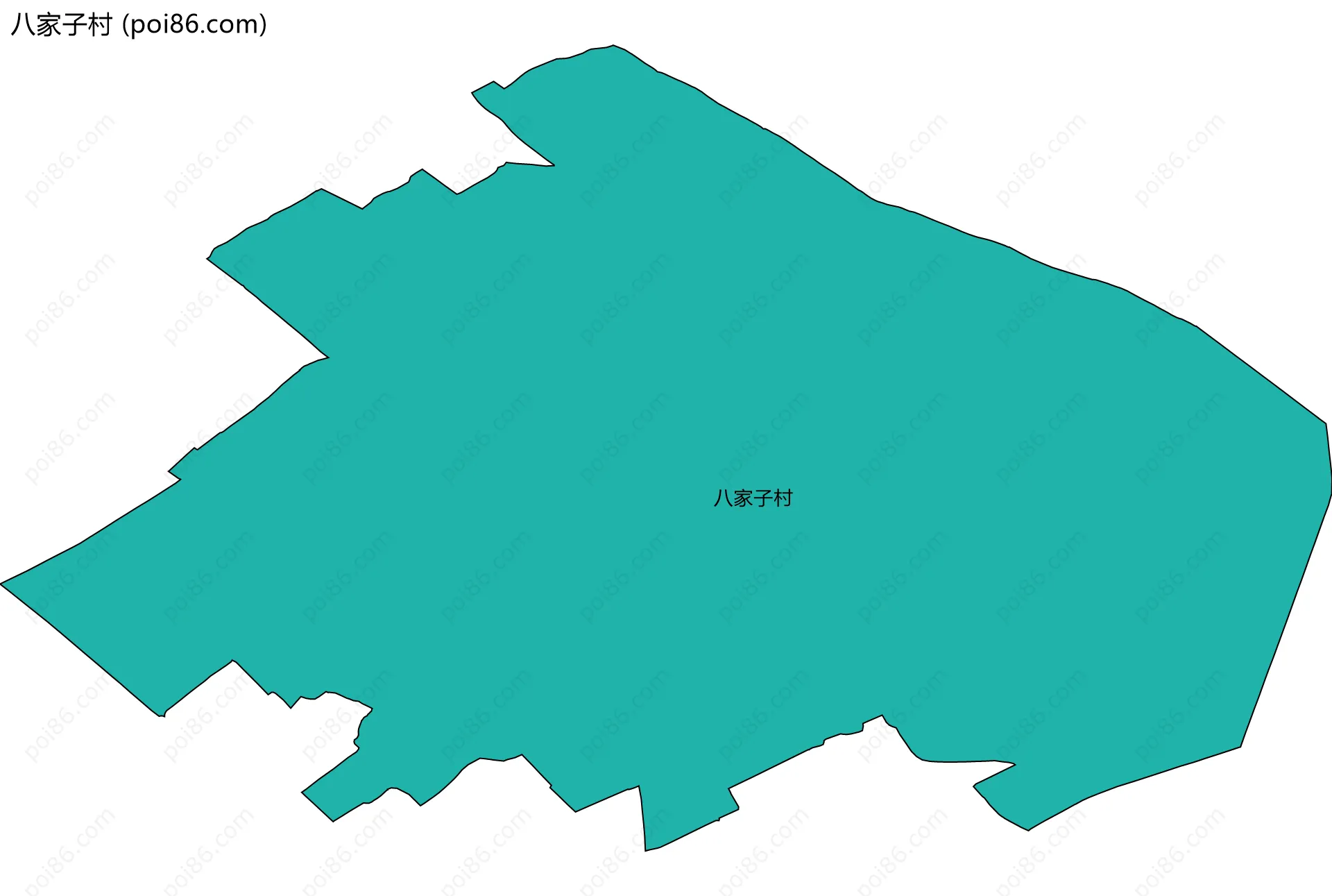 八家子村边界地图