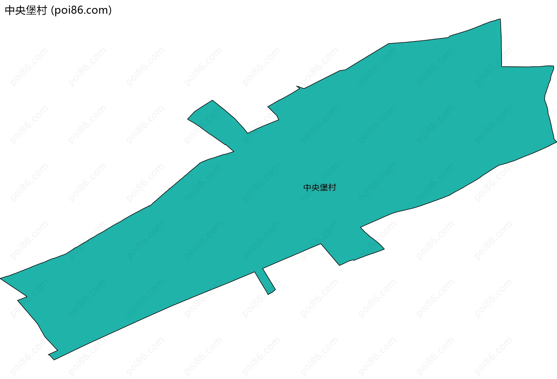 中央堡村边界地图