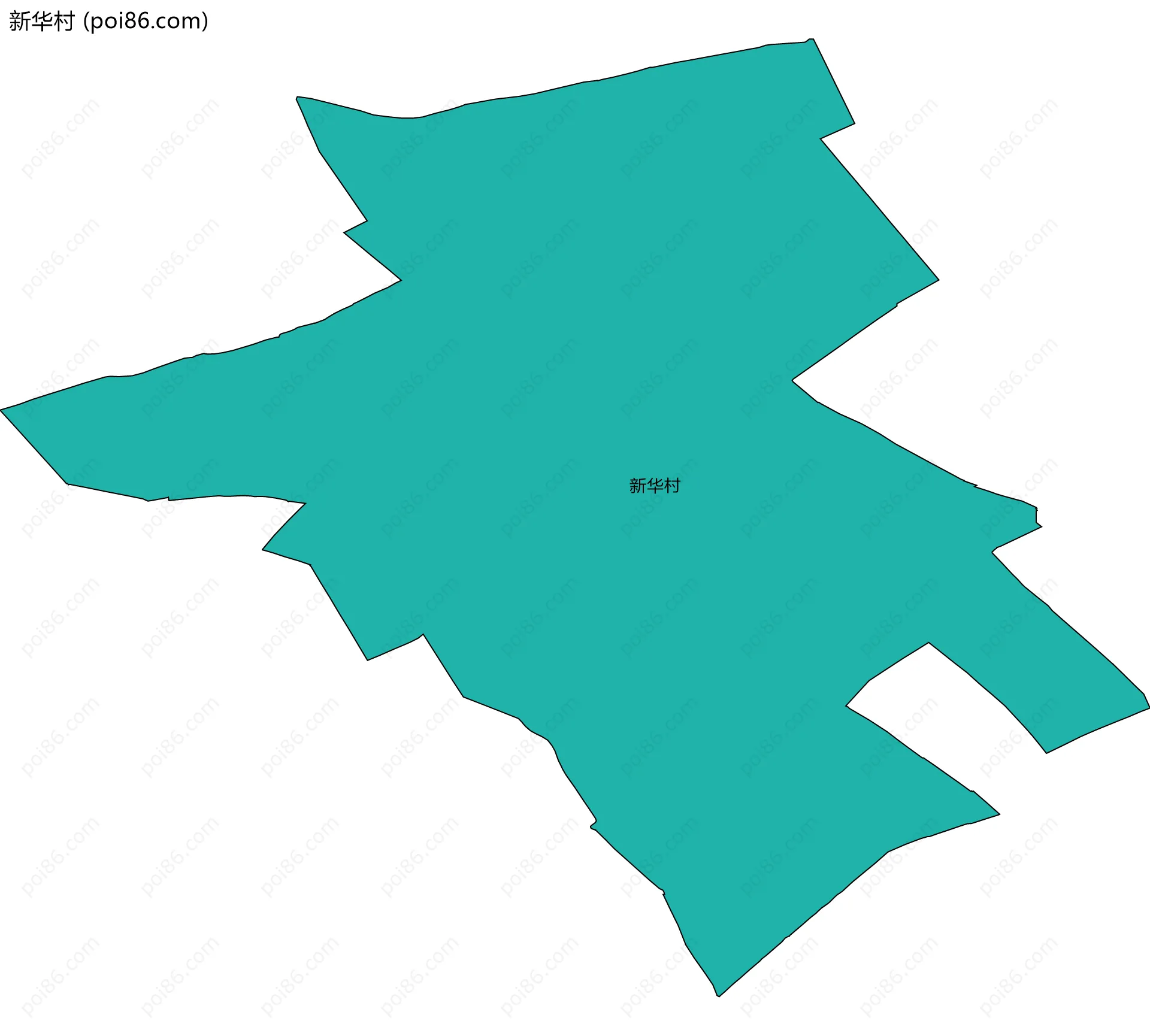 新华村边界地图