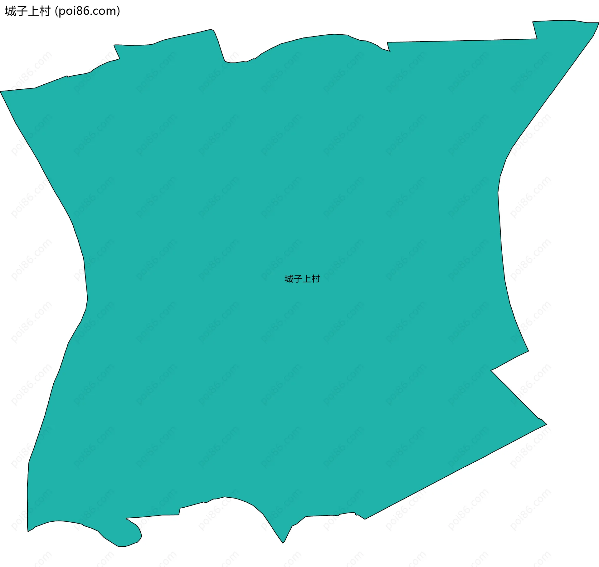 城子上村边界地图